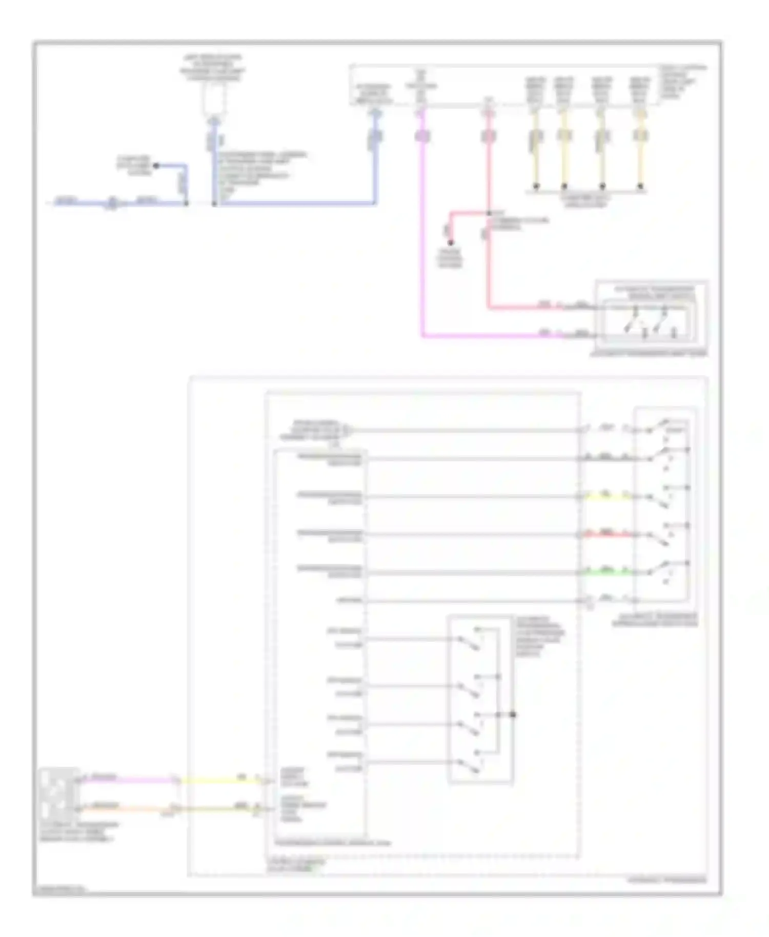 Wiring diagram automatic transmission shift lever for Chevrolet Tahoe III (2006-2014) (2 of 2)