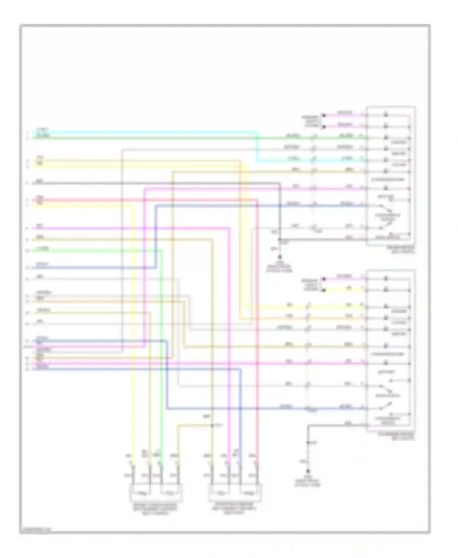 Wiring diagram driver heated seat switch for Chevrolet Tahoe III (2006-2014) (2 of 3)