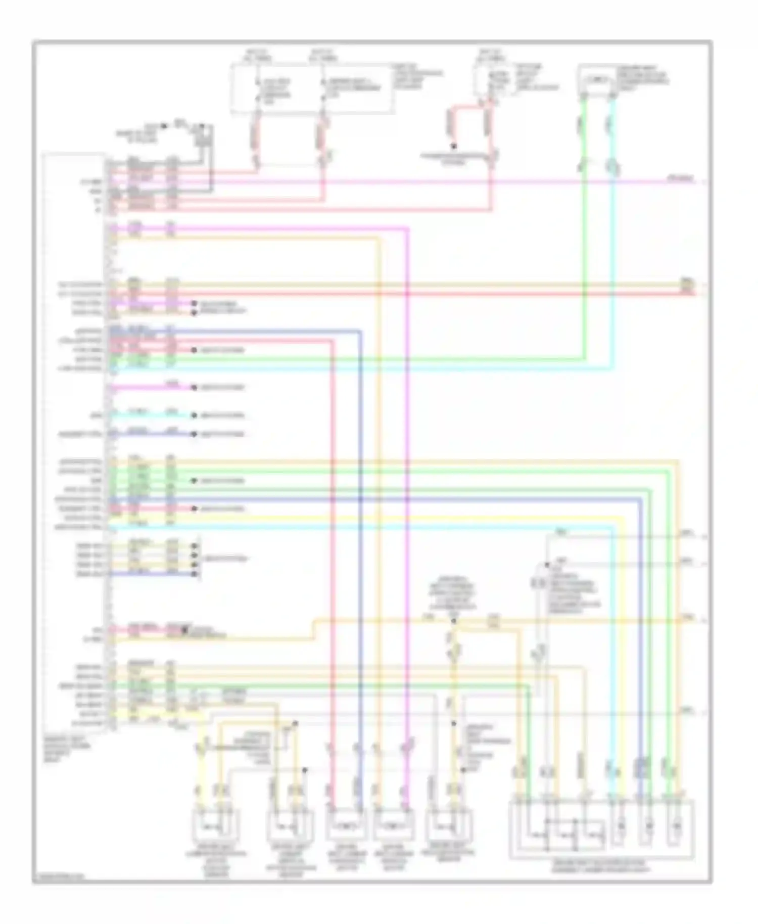 Wiring diagram driver seat lumbar vertical motor position sensor for Chevrolet Tahoe III (2006-2014) (1 of 1)