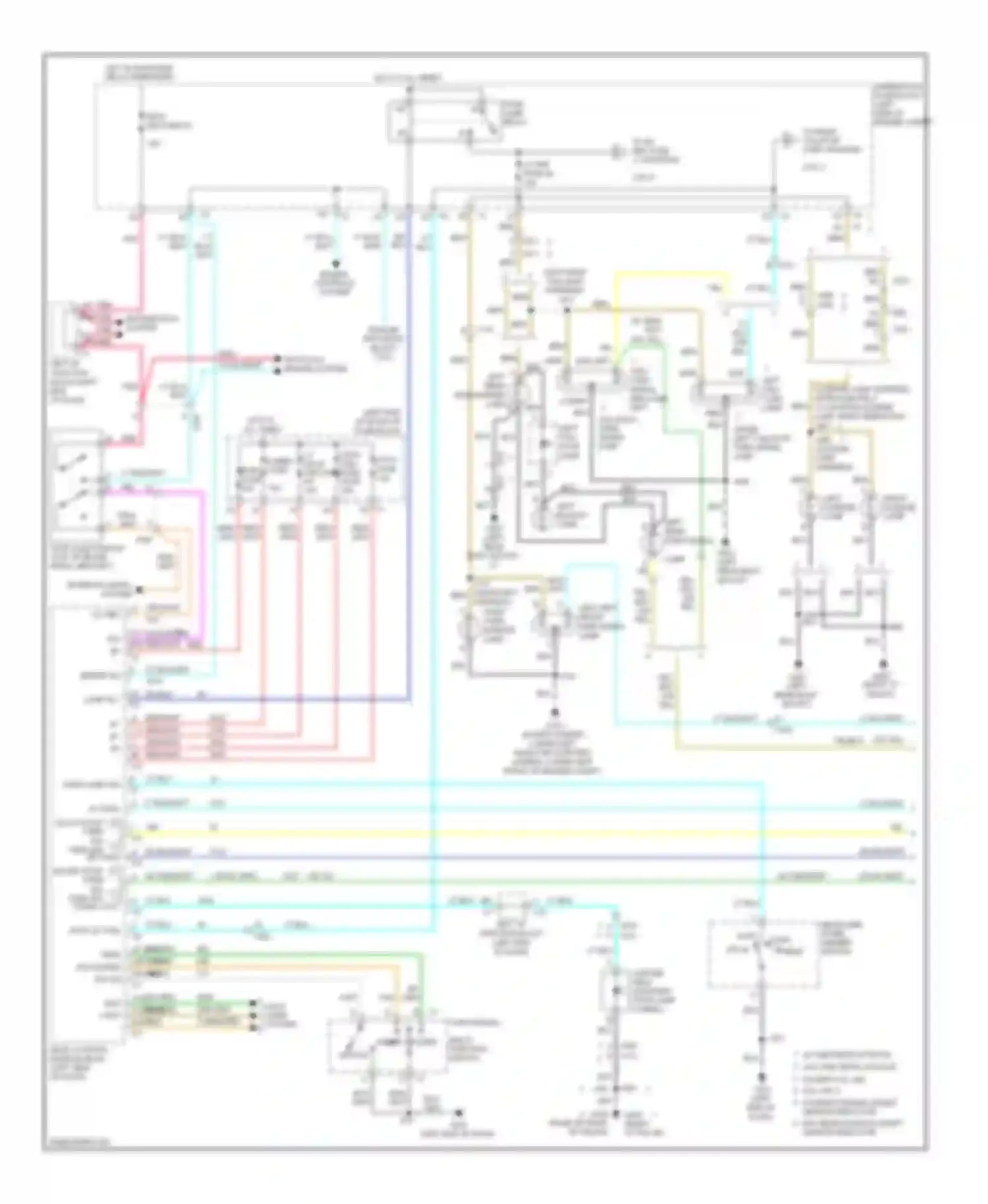 Wiring diagram headlamp, panel dimmer switch for Chevrolet Tahoe III (2006-2014) (2 of 5)