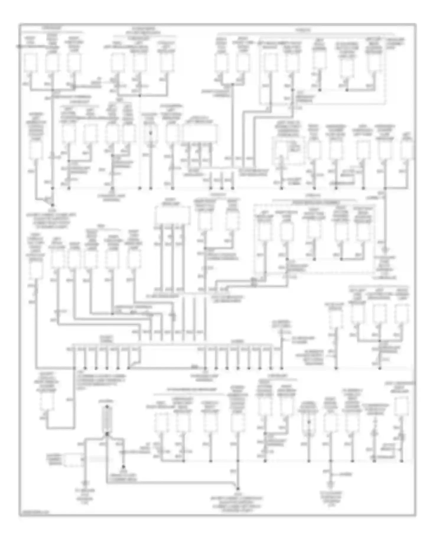 Wiring diagram left left left front low park/turn side marker beam signal lamp lamp for Chevrolet Tahoe III (2006-2014) (1 of 1)