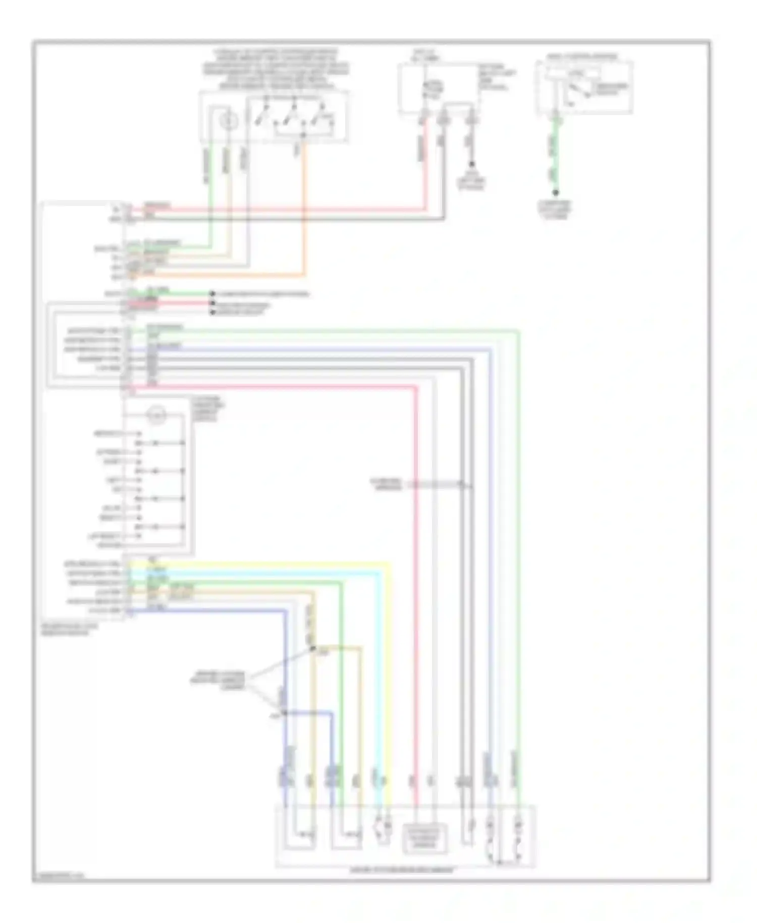 Wiring diagram outside rearview mirror switch for Chevrolet Tahoe III (2006-2014) (1 of 1)