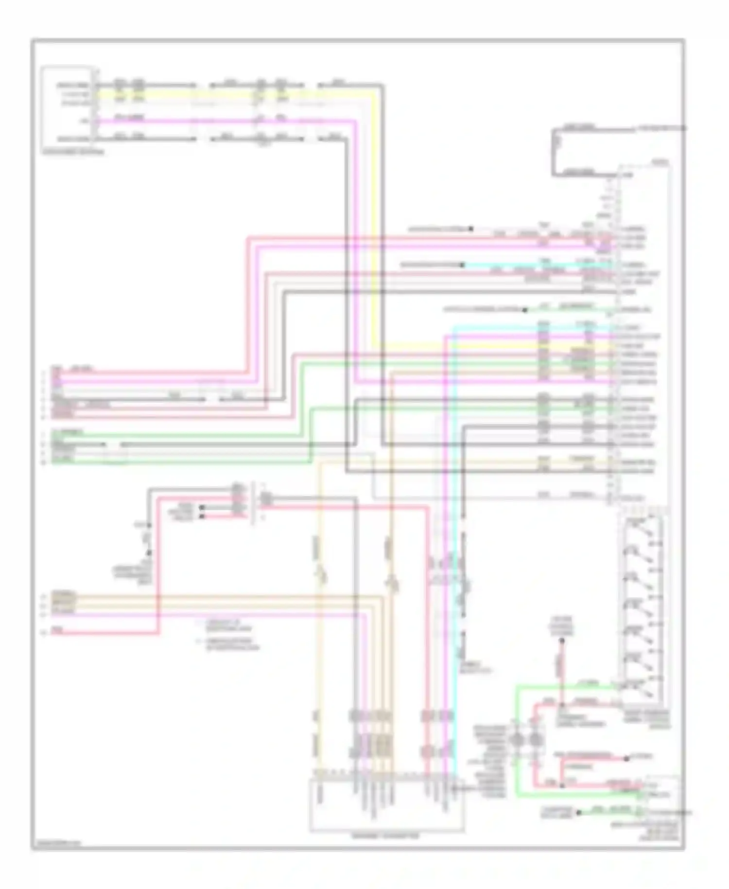 Wiring diagram speed sig for Chevrolet Tahoe III (2006-2014) (1 of 3)