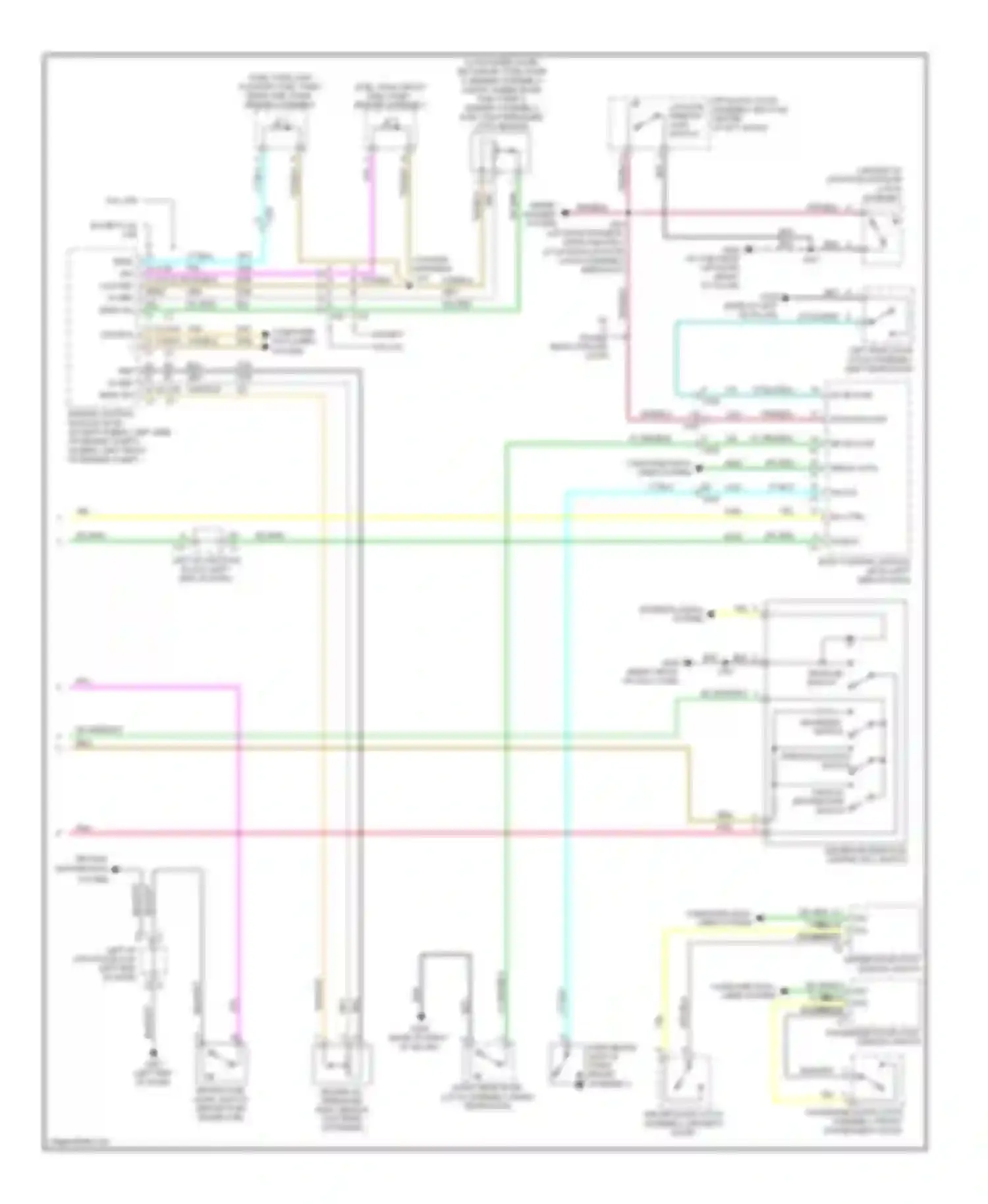 Wiring diagram vehicle information switch for Chevrolet Tahoe III (2006-2014) (1 of 1)