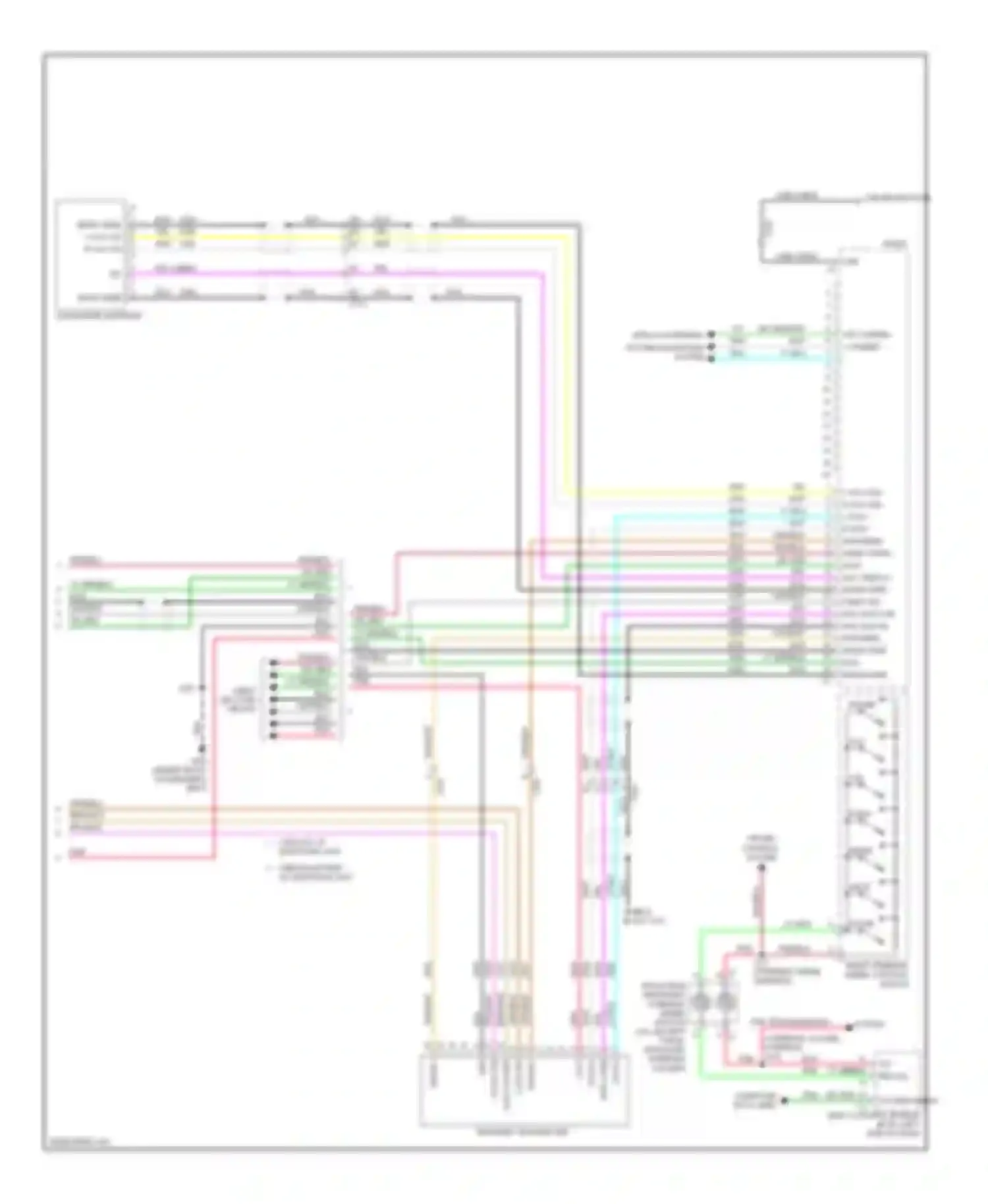 Wiring diagram vss camera + camera - for Chevrolet Tahoe III (2006-2014) (1 of 6)