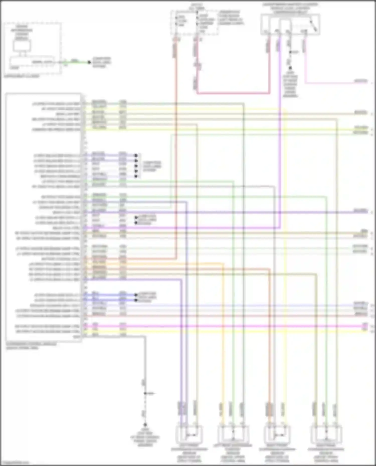 Tahoe Chevrolet IV (2014-2021): Electronic suspension circuit, w/ magneride chassis package (1 of 2)
