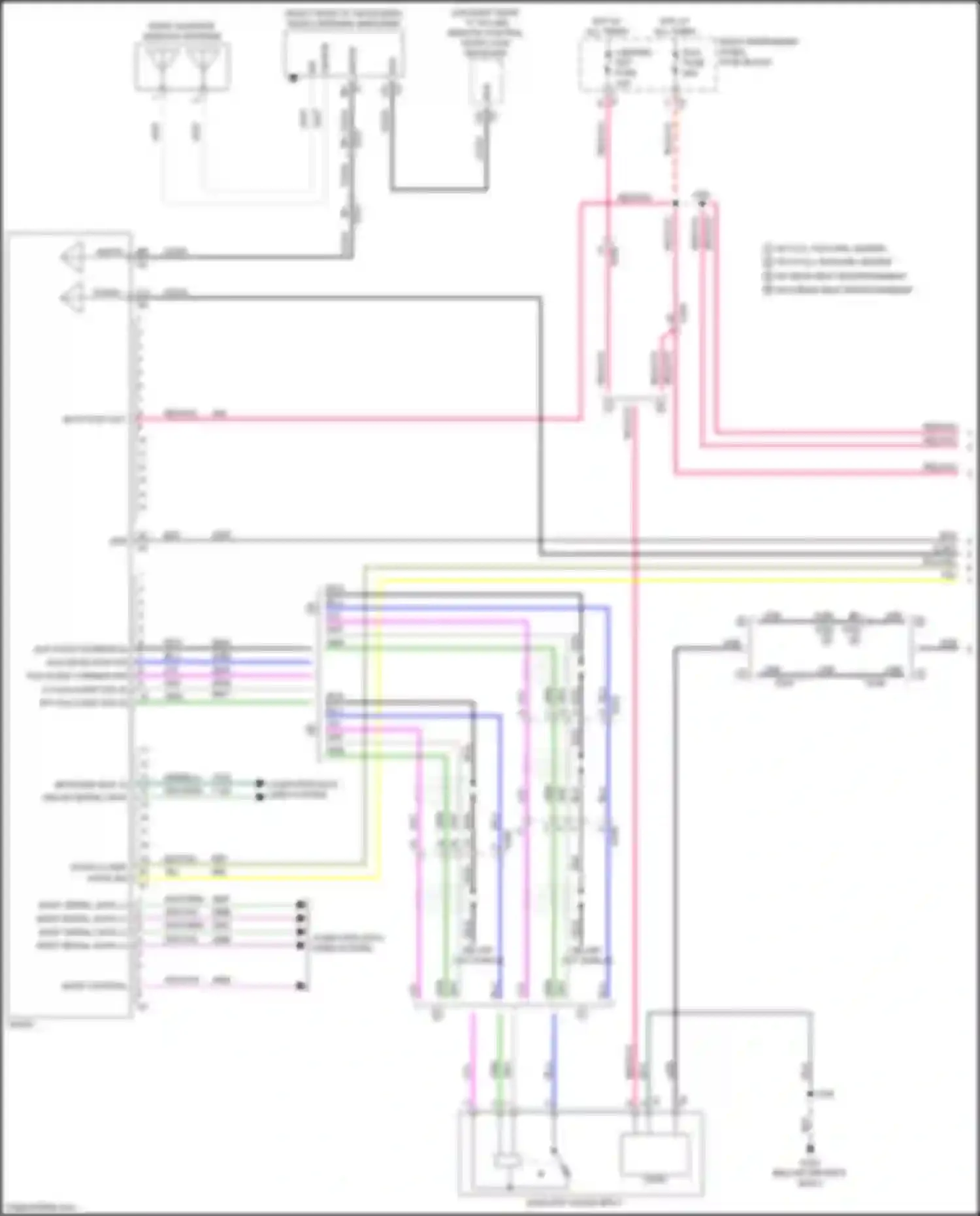 Tahoe Chevrolet IV (2014-2021): Navigation circuit, w/o surround amplifier (1 of 6)