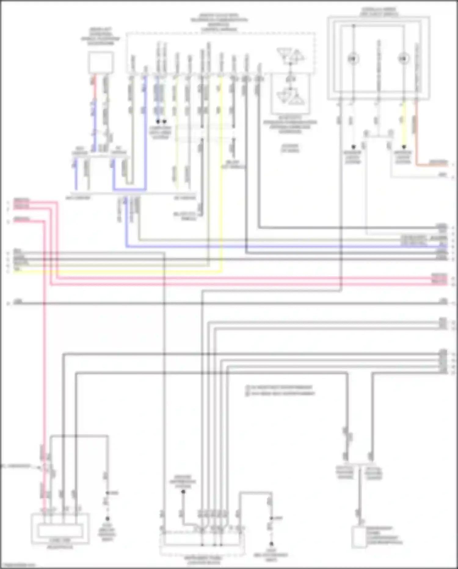 Tahoe Chevrolet IV (2014-2021): Navigation circuit, w/o surround amplifier (2 of 6)
