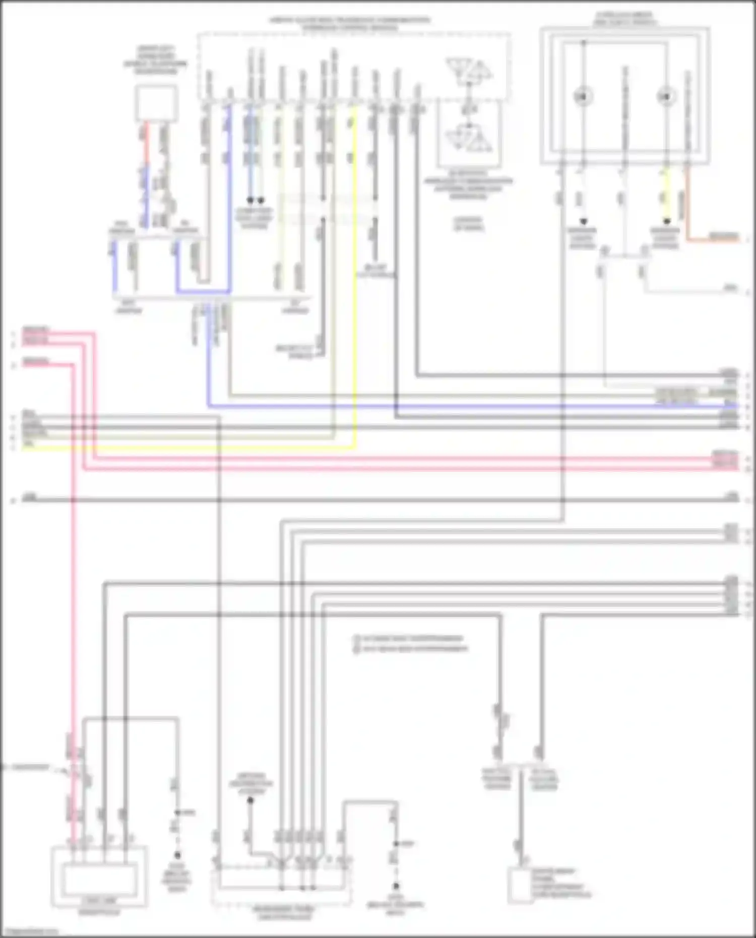 Tahoe Chevrolet IV (2014-2021): Navigation circuit, w/ surround amplifier & audio phile (2 of 6)
