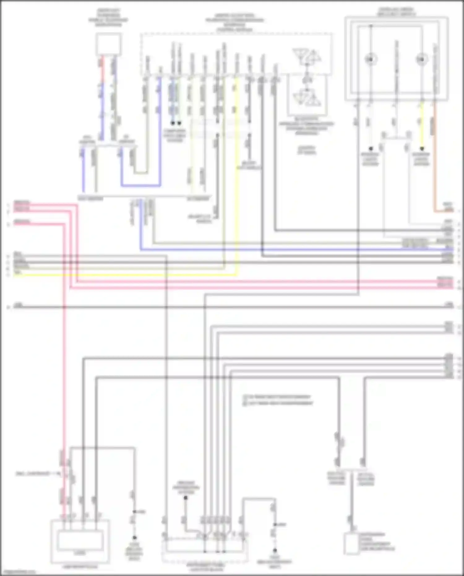 Tahoe Chevrolet IV (2014-2021): Navigation circuit, w/ surround amplifier w/o audio phile (2 of 6)