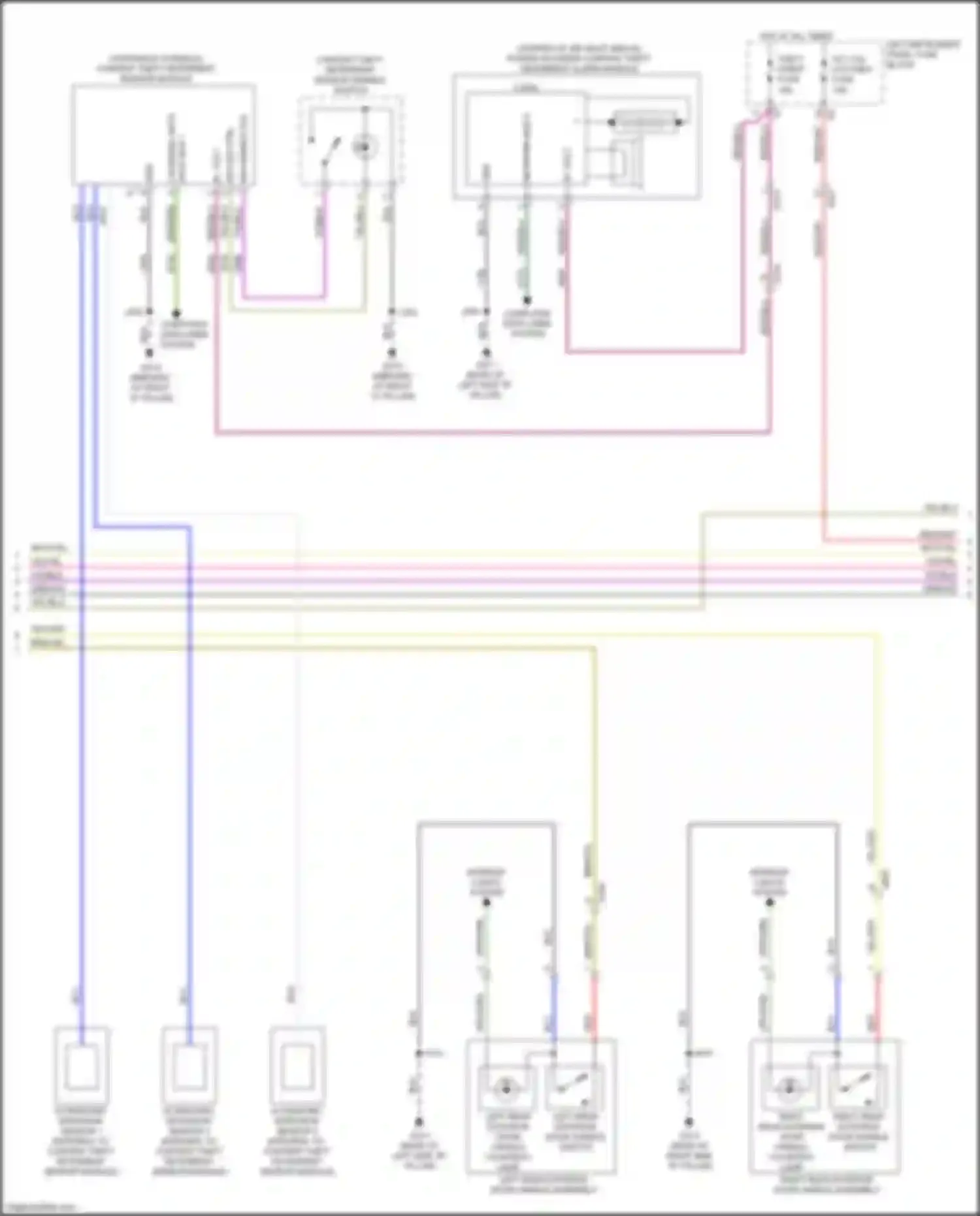 Tahoe Chevrolet IV (2014-2021): Power door locks circuit, w/ passive keyless entry (2 of 7)