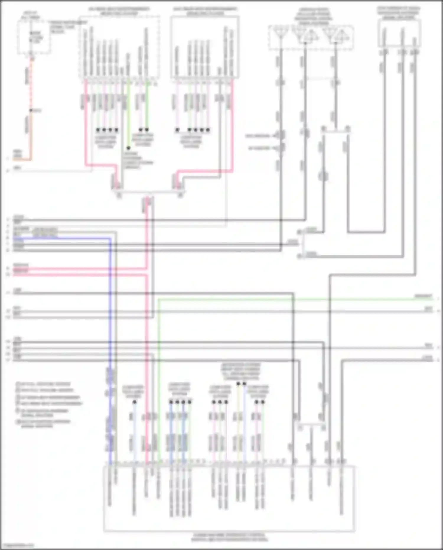 Tahoe Chevrolet IV (2014-2021): Base radio circuit, w/ navigation (4 of 6)