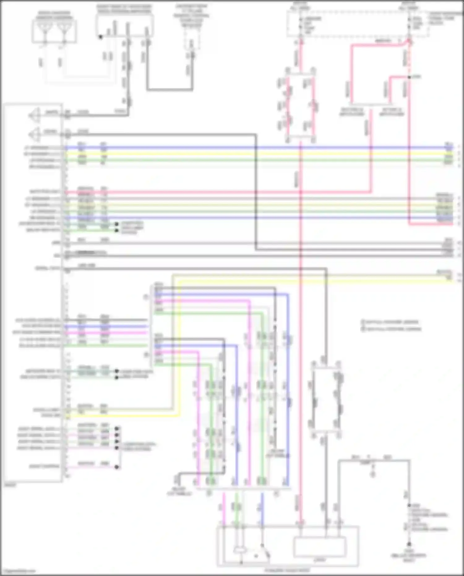Tahoe Chevrolet IV (2014-2021): Base radio circuit, w/o navigation (1 of 2)