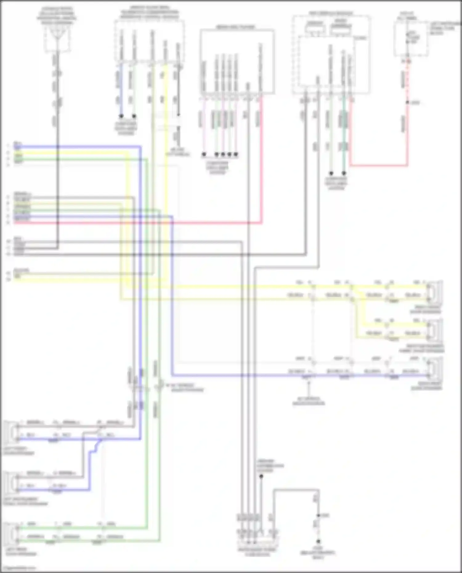 Tahoe Chevrolet IV (2014-2021): Base radio circuit, w/o navigation (2 of 2)