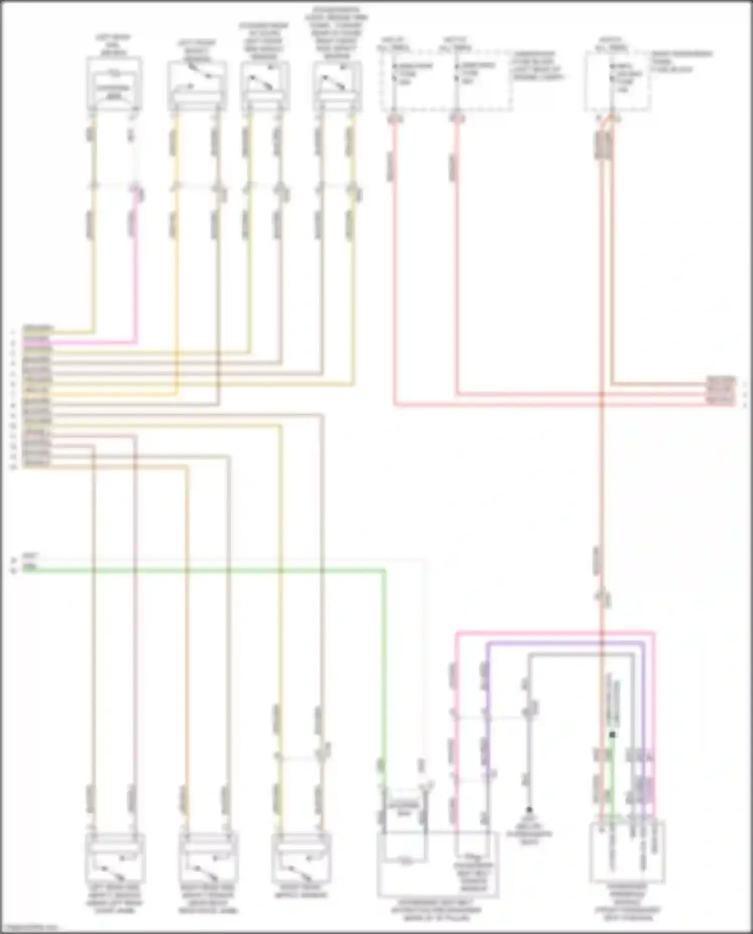 Tahoe Chevrolet IV (2014-2021): Supplemental restraints circuit (2 of 3)