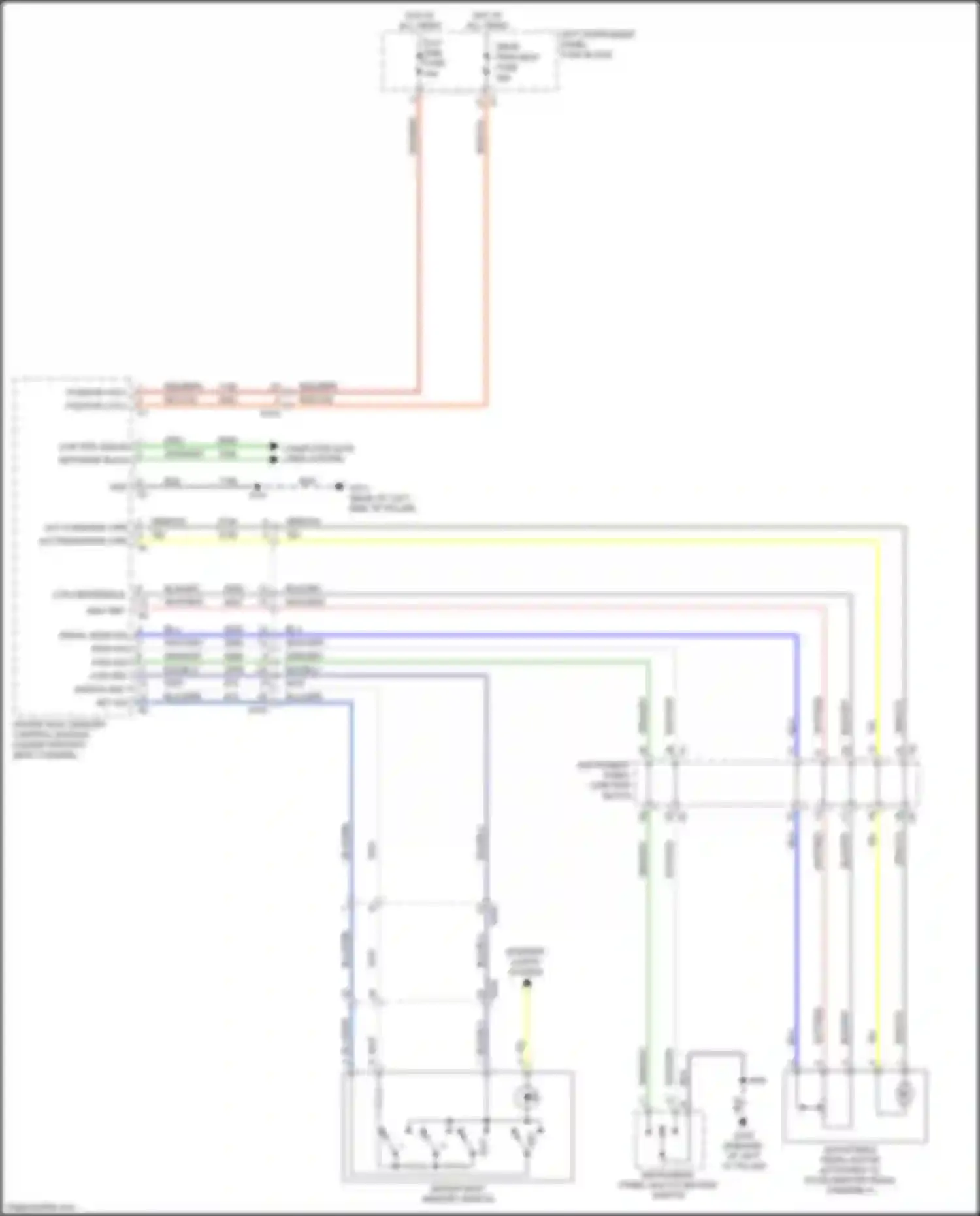 Wiring diagram act rearward ctrl for Chevrolet Tahoe IV (2014-2021) (1 of 2)