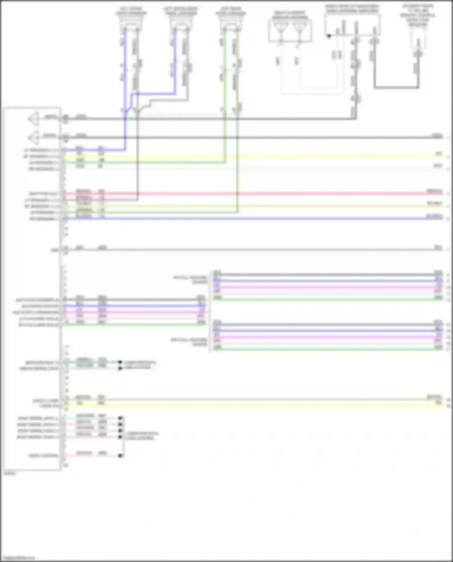 Wiring diagram aux detection sig for Chevrolet Tahoe IV (2014-2021) (1 of 4)