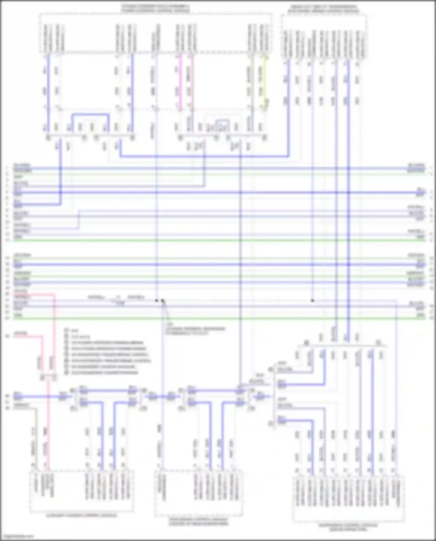 Wiring diagram auxiliary chassis control module for Chevrolet Tahoe IV (2014-2021) (1 of 6)