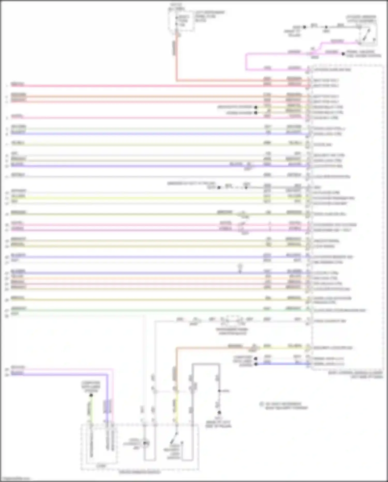 Wiring diagram blu/wht for Chevrolet Tahoe IV (2014-2021) (36 of 42)