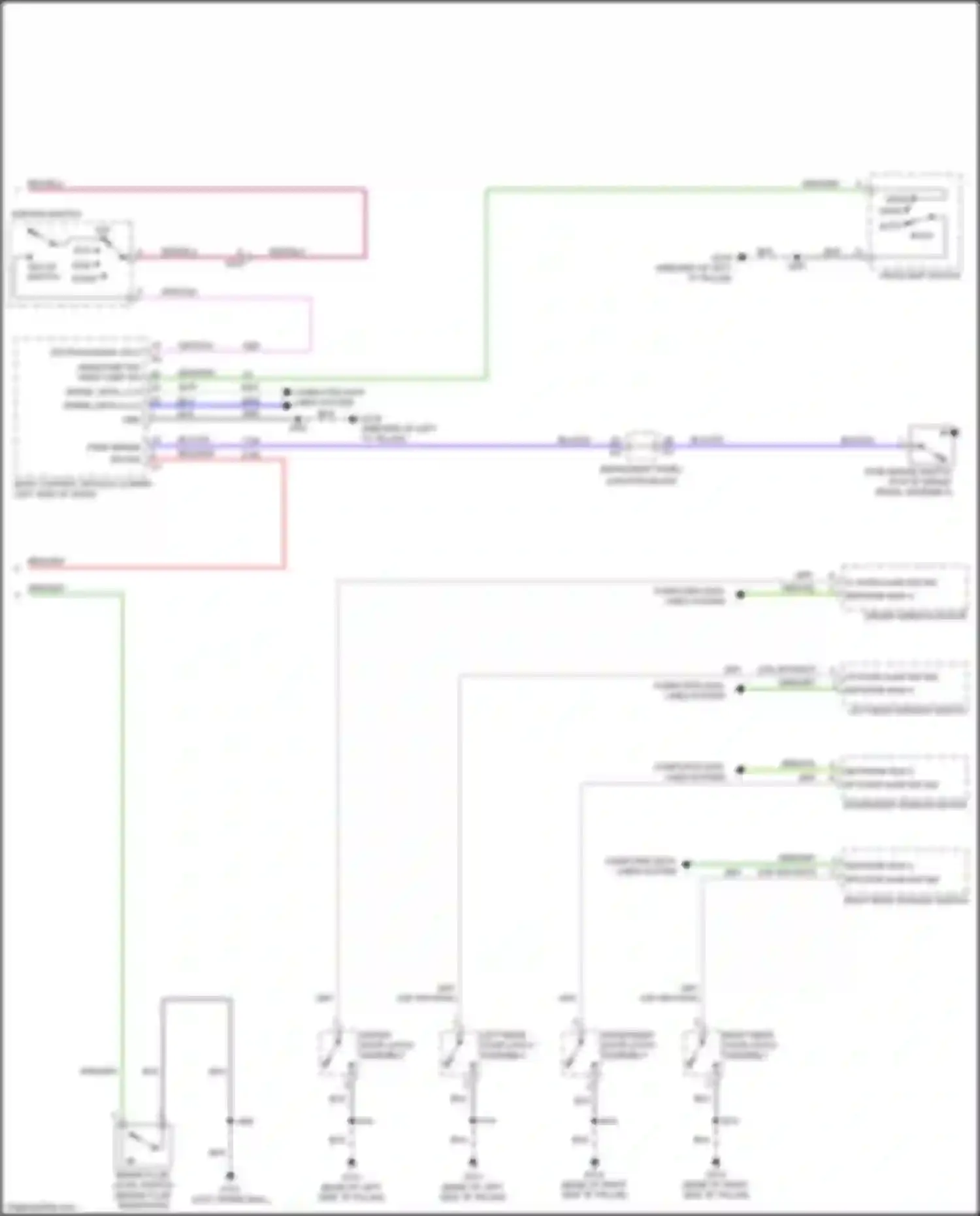 Wiring diagram brake fluid level switch for Chevrolet Tahoe IV (2014-2021) (4 of 4)