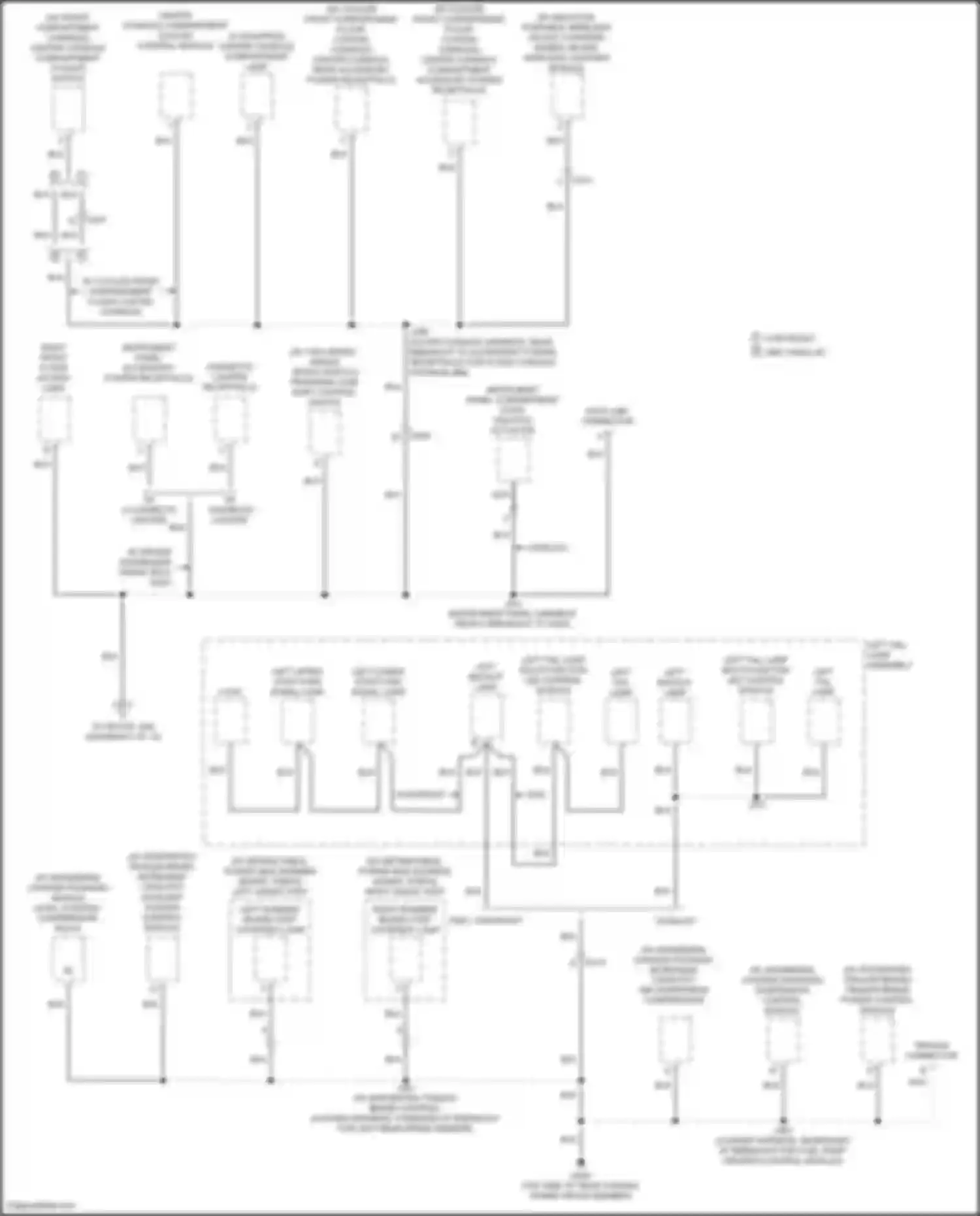 Wiring diagram cigarette lighter receptacle for Chevrolet Tahoe IV (2014-2021) (2 of 3)