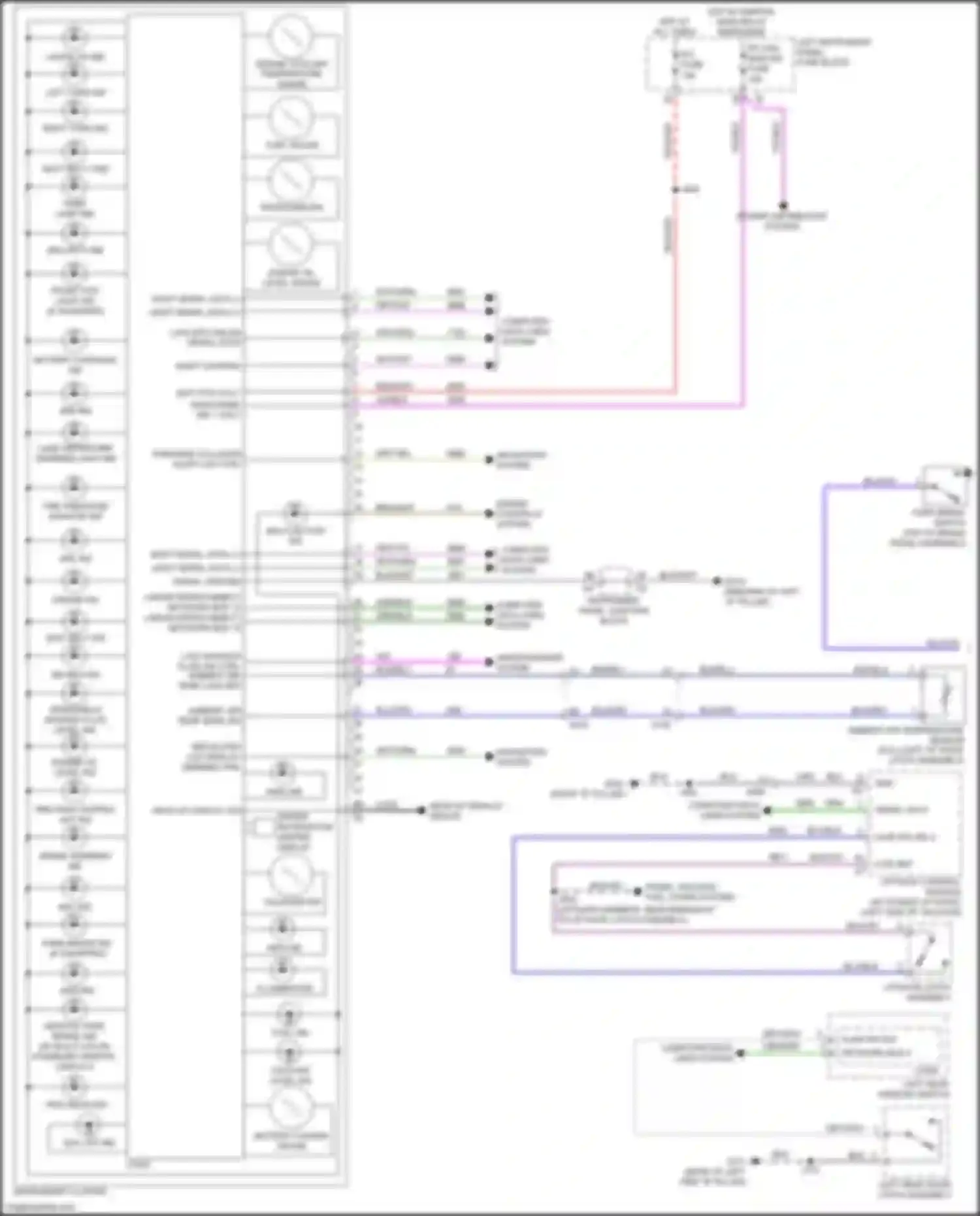Wiring diagram cruise ind for Chevrolet Tahoe IV (2014-2021) (2 of 2)