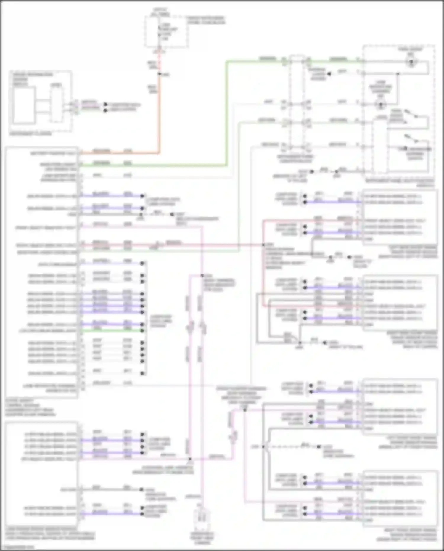 Wiring diagram front object sens sply volt for Chevrolet Tahoe IV (2014-2021) (1 of 1)