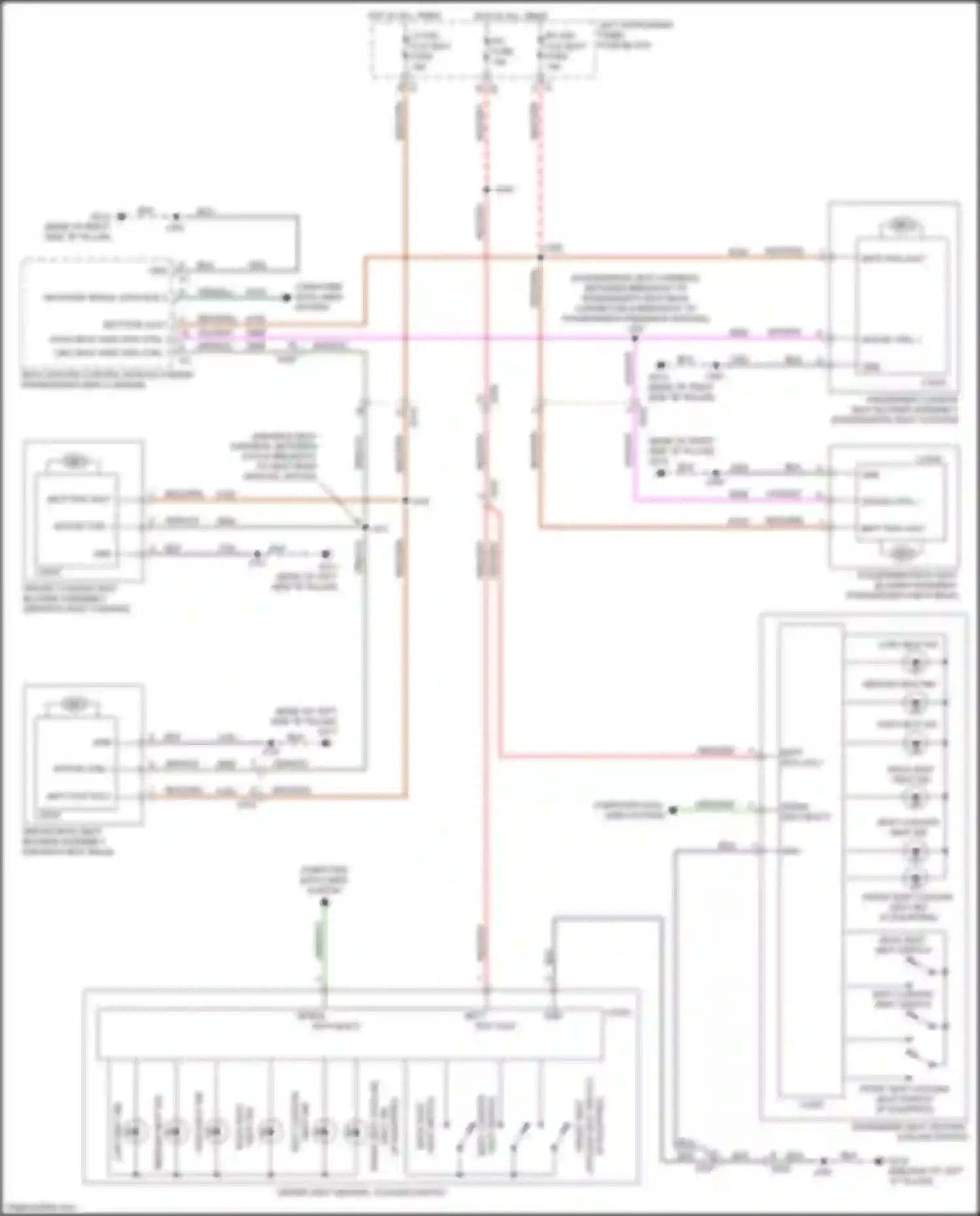 Wiring diagram front seat cooling for Chevrolet Tahoe IV (2014-2021) (1 of 2)