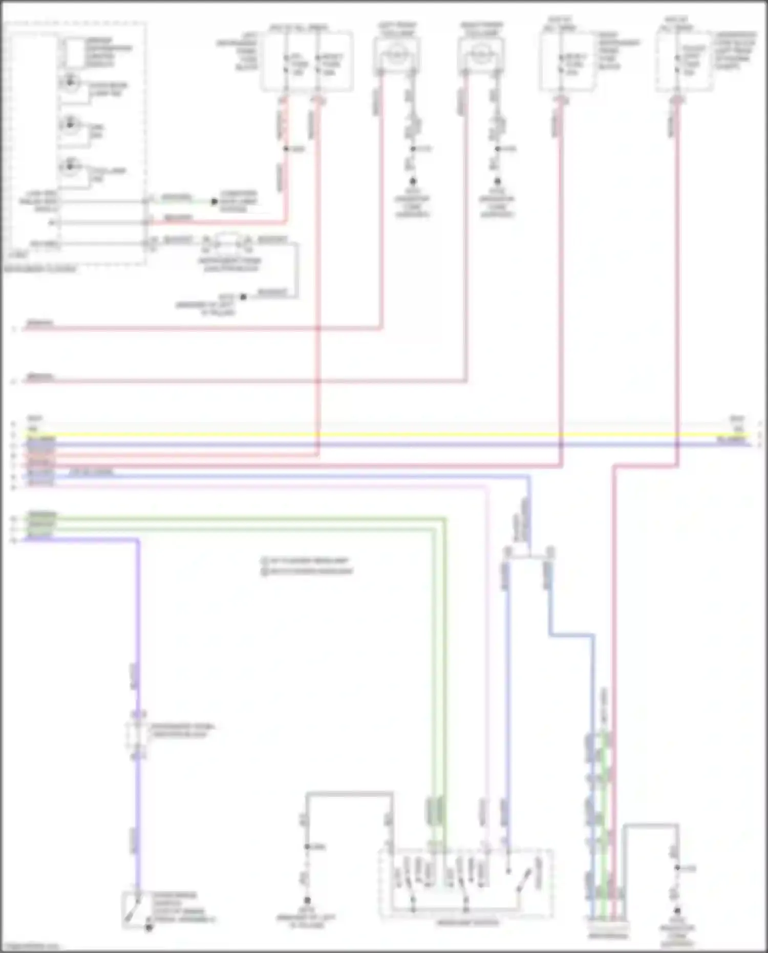 Wiring diagram instrument cluster for Chevrolet Tahoe IV (2014-2021) (6 of 28)