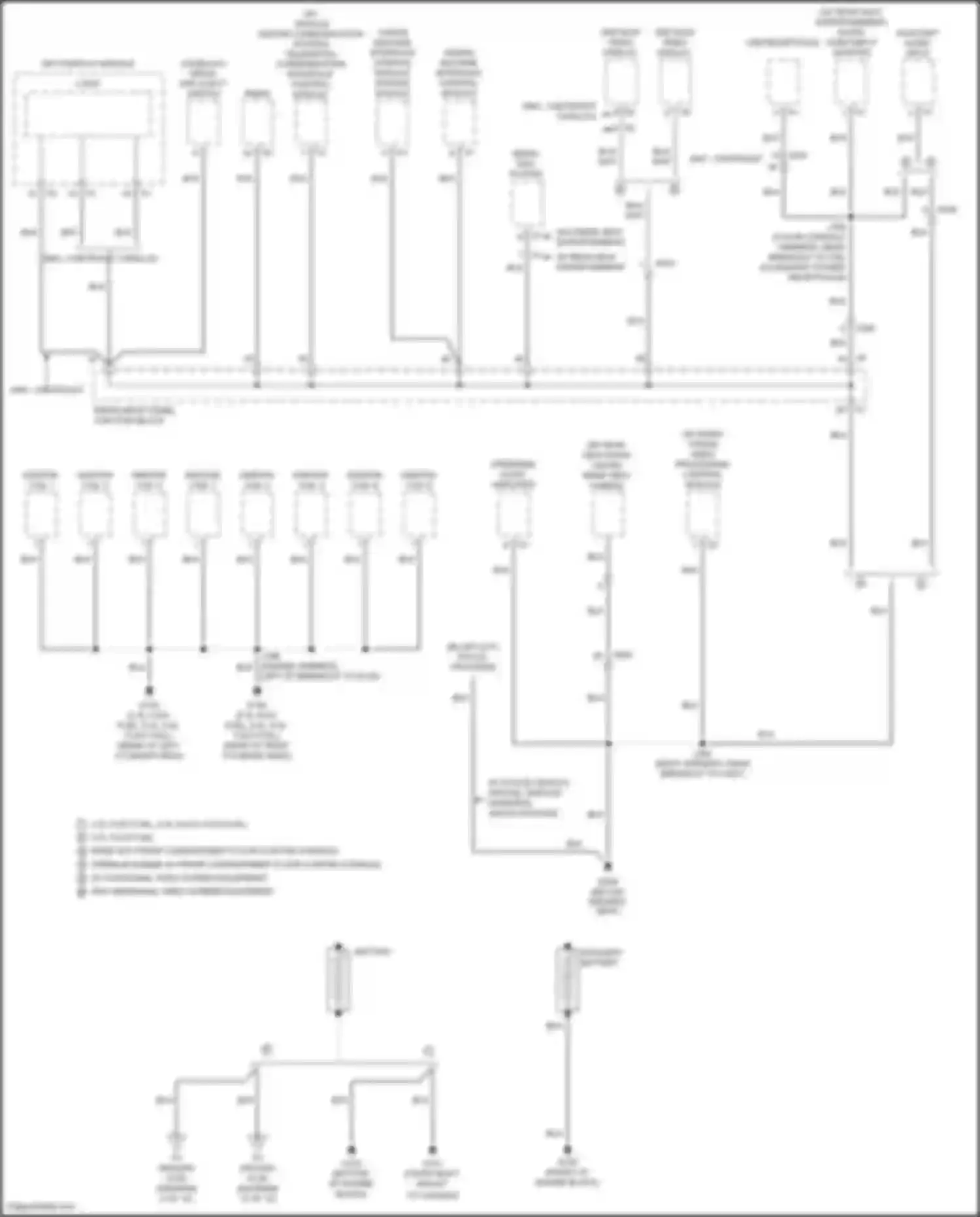 Wiring diagram instrument panel junction block for Chevrolet Tahoe IV (2014-2021) (15 of 76)