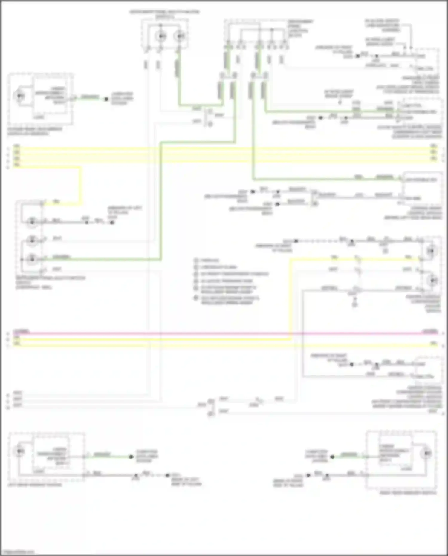 Wiring diagram left rear window switch for Chevrolet Tahoe IV (2014-2021) (6 of 10)