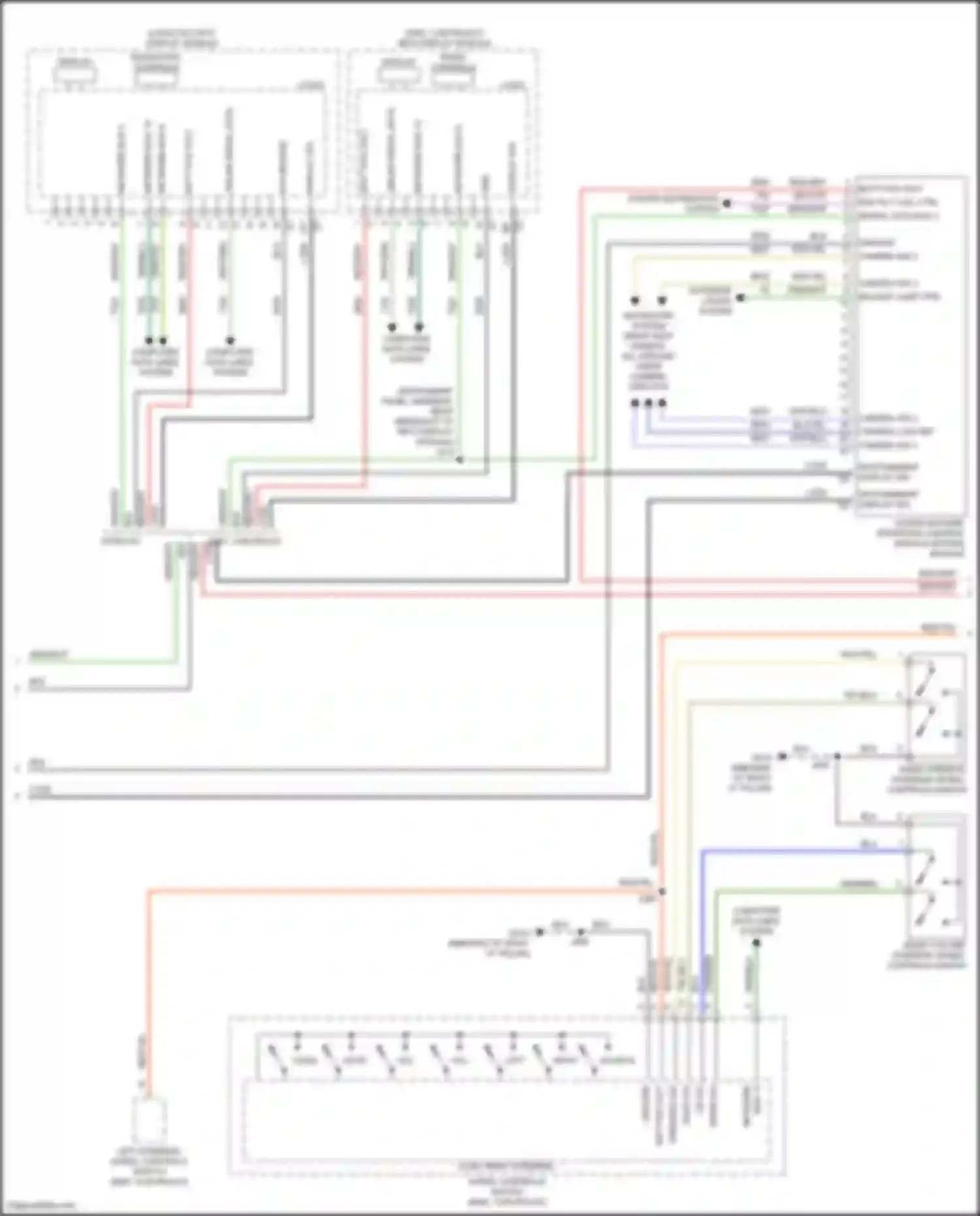 Wiring diagram left right for Chevrolet Tahoe IV (2014-2021) (1 of 2)