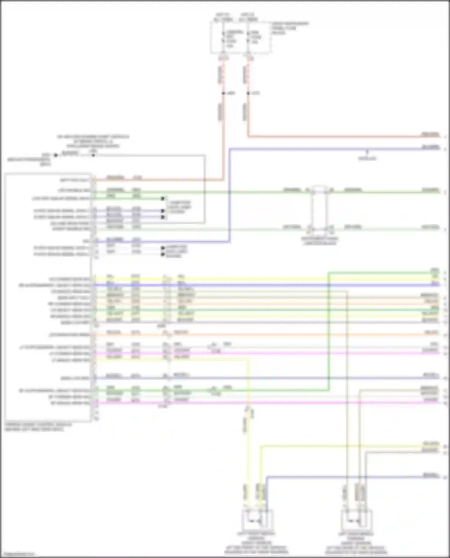 Wiring diagram lf supplemental object sens sig for Chevrolet Tahoe IV (2014-2021) (1 of 1)
