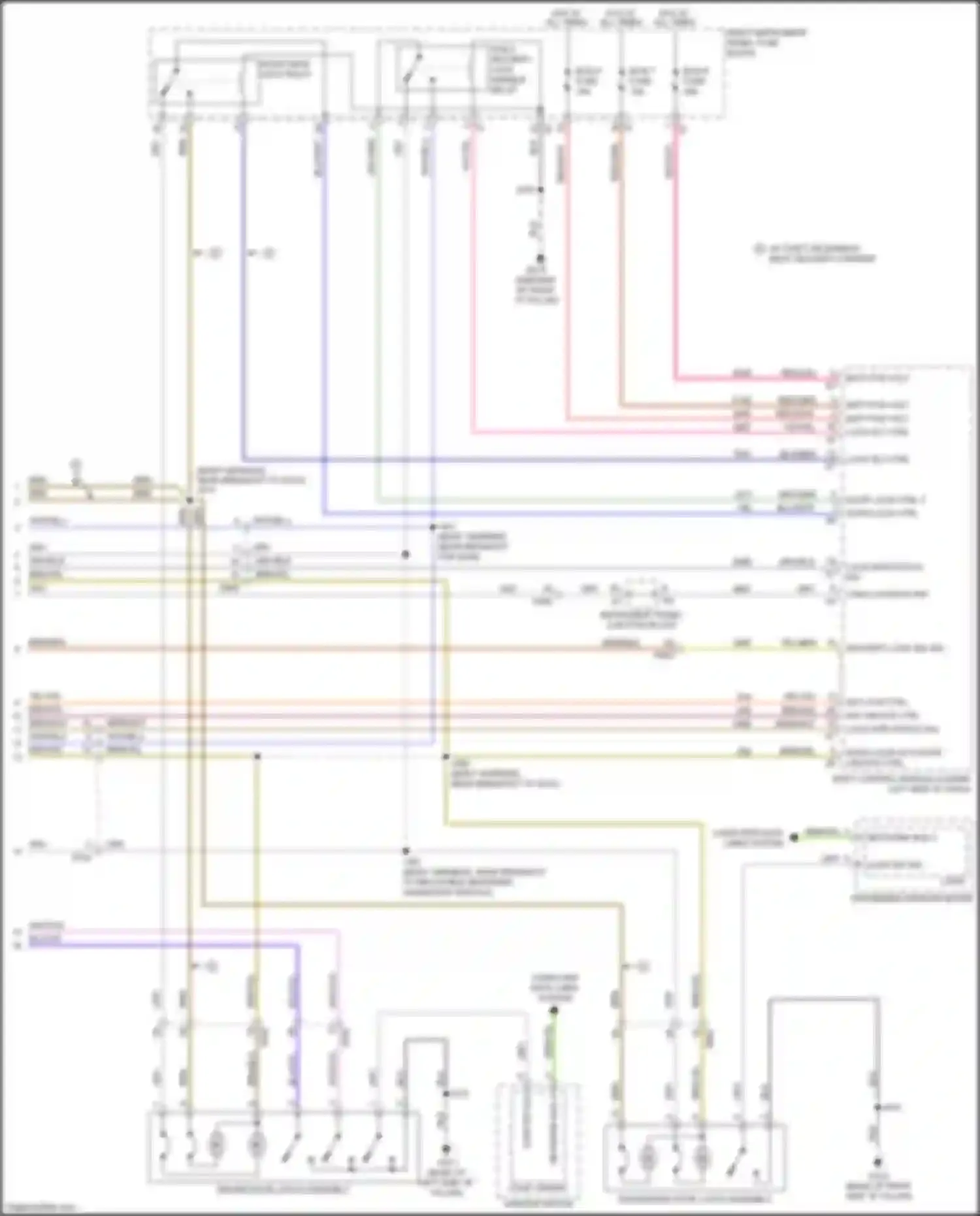 Wiring diagram passenger door latch assembly for Chevrolet Tahoe IV (2014-2021) (2 of 8)