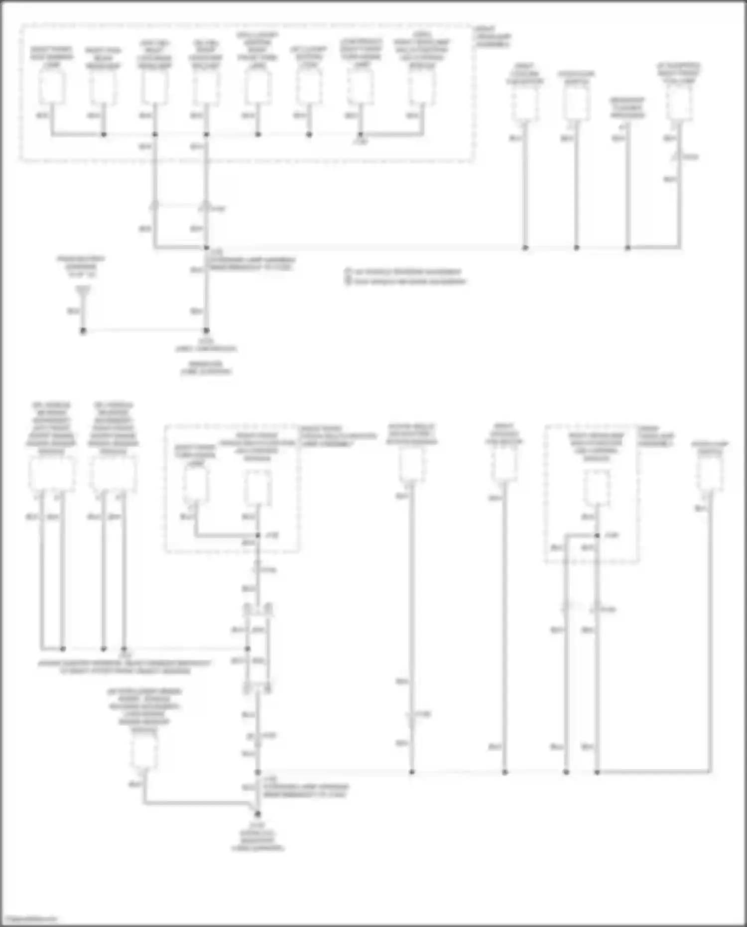 Wiring diagram right headlamp multi-function led control module for Chevrolet Tahoe IV (2014-2021) (2 of 3)