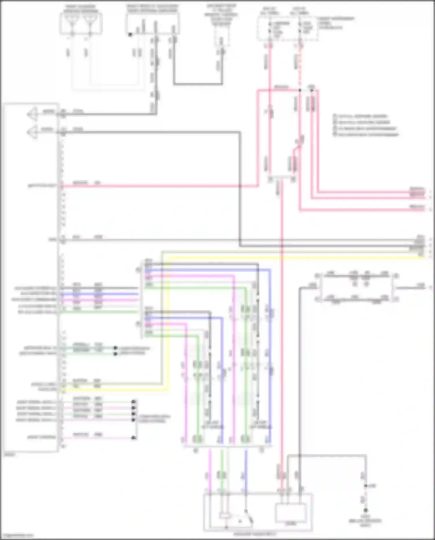 Wiring diagram right quarter window antenna for Chevrolet Tahoe IV (2014-2021) (5 of 8)