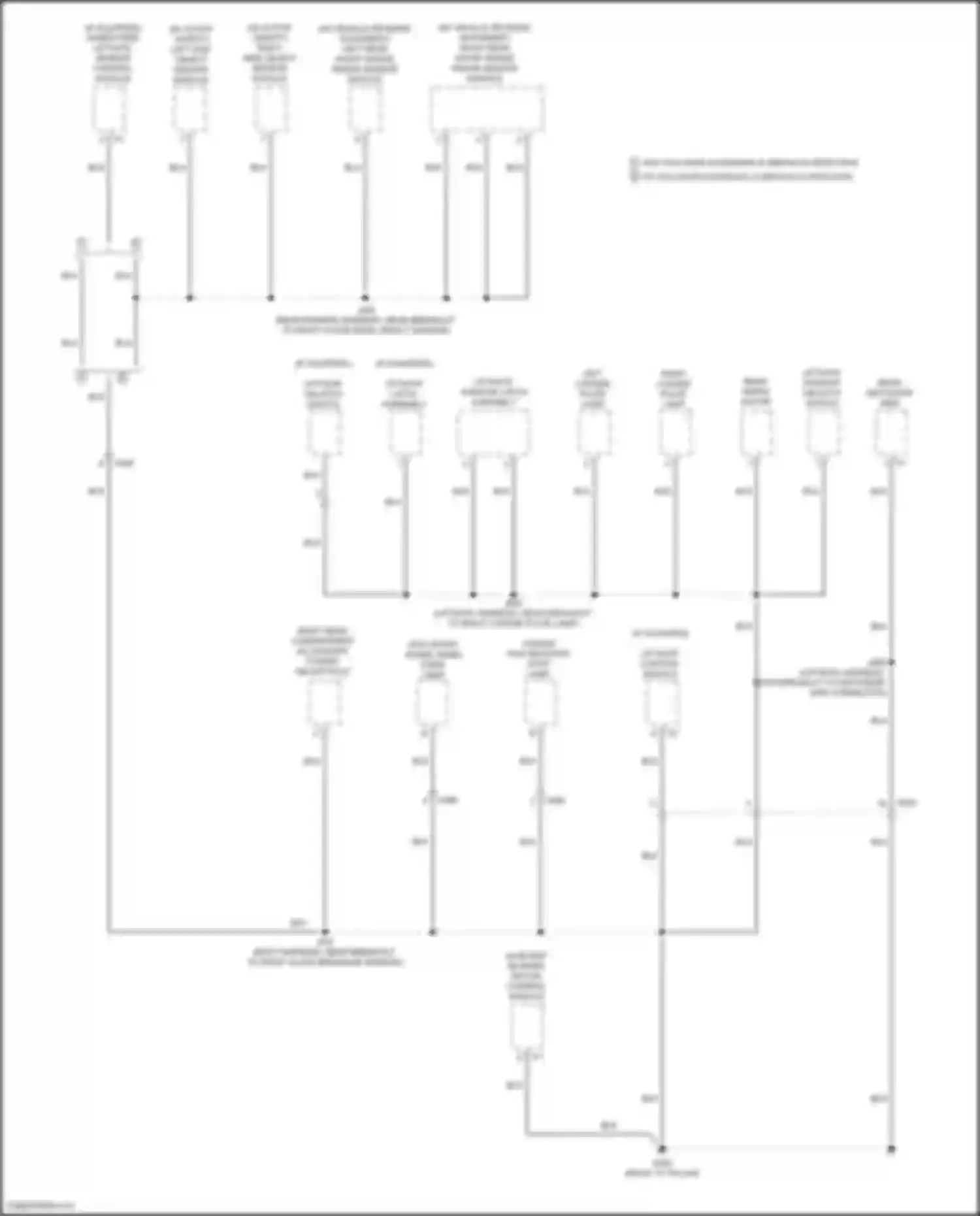 Wiring diagram right rear short range radar sensor module for Chevrolet Tahoe IV (2014-2021) (3 of 3)