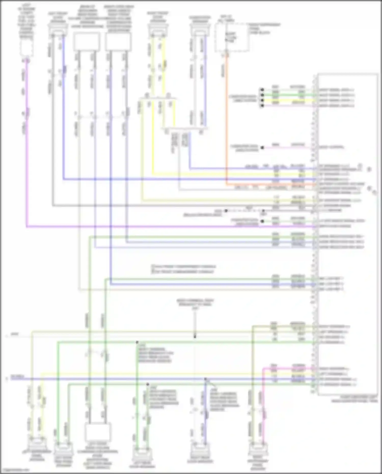 Wiring diagram subwoofer speaker for Chevrolet Tahoe IV (2014-2021) (1 of 6)