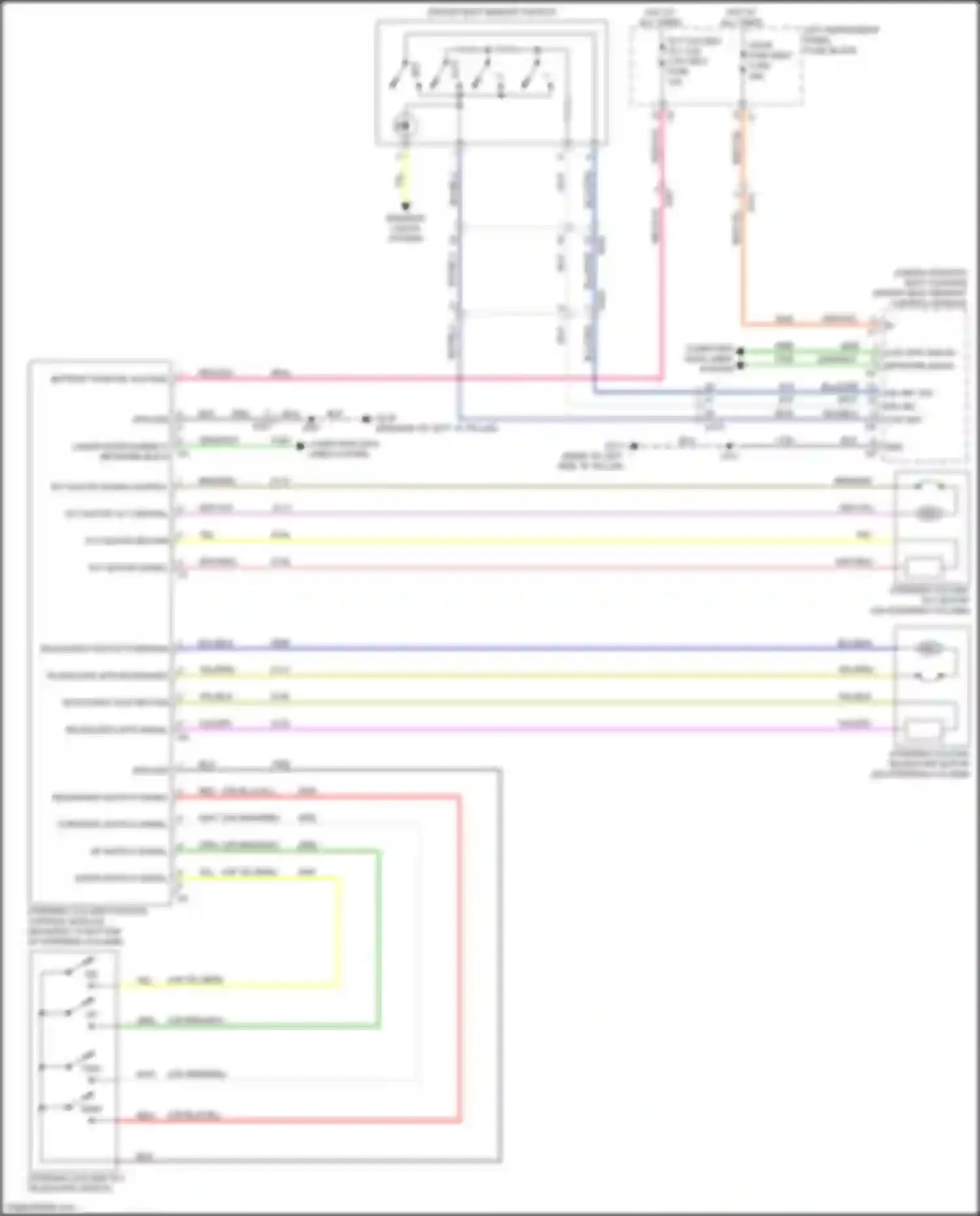 Wiring diagram telescopic mtr return for Chevrolet Tahoe IV (2014-2021) (1 of 1)