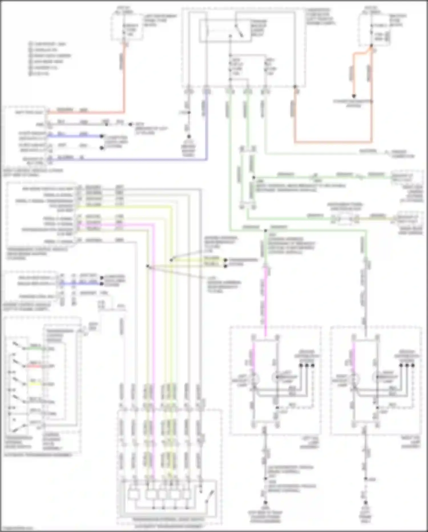 Wiring diagram transmission internal mode switch for Chevrolet Tahoe IV (2014-2021) (2 of 4)
