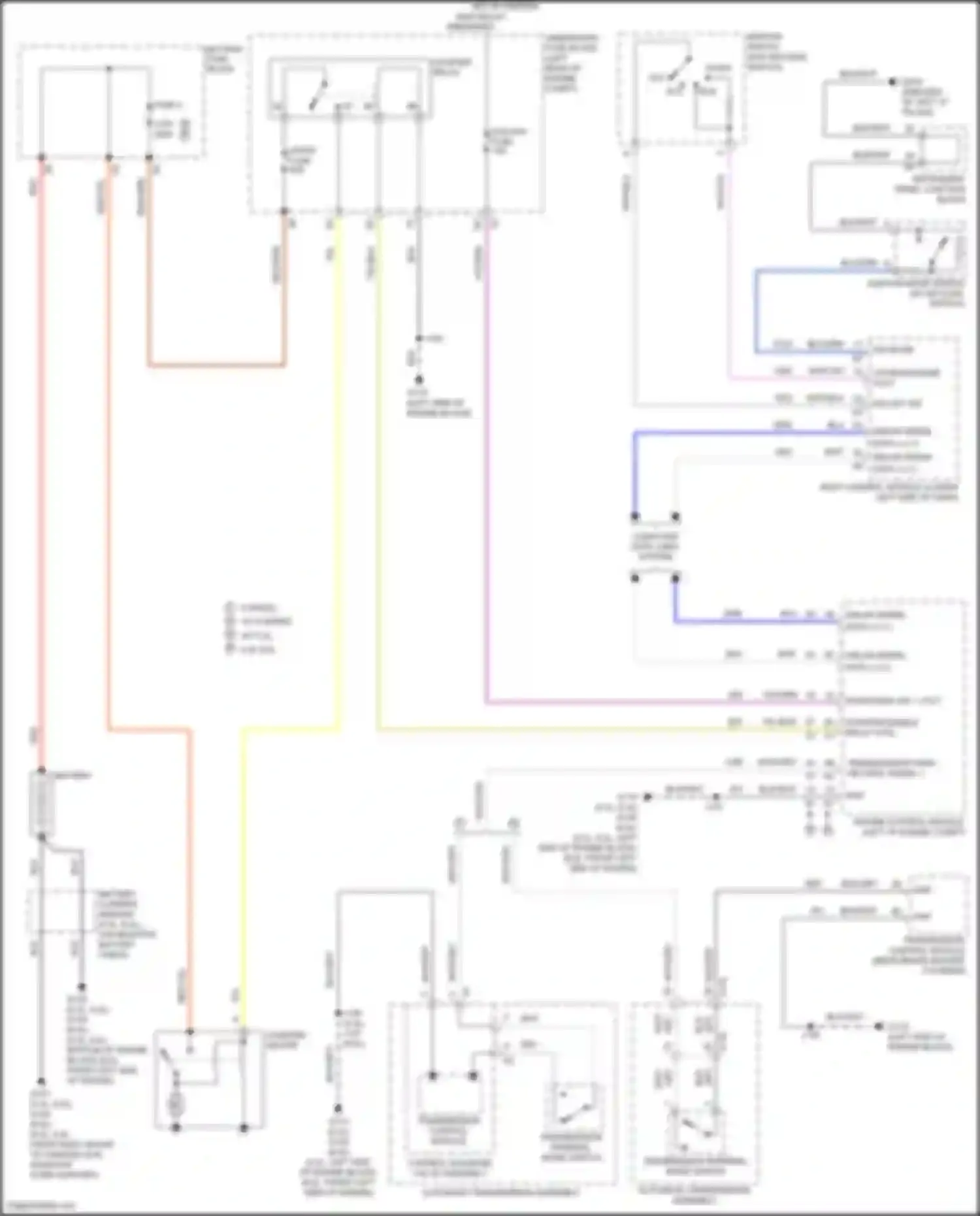 Wiring diagram underhood fuse block for Chevrolet Tahoe IV (2014-2021) (18 of 35)