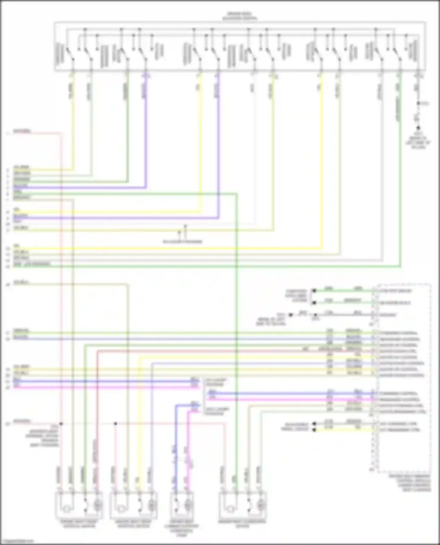 Wiring diagram up switch for Chevrolet Tahoe IV (2014-2021) (3 of 3)