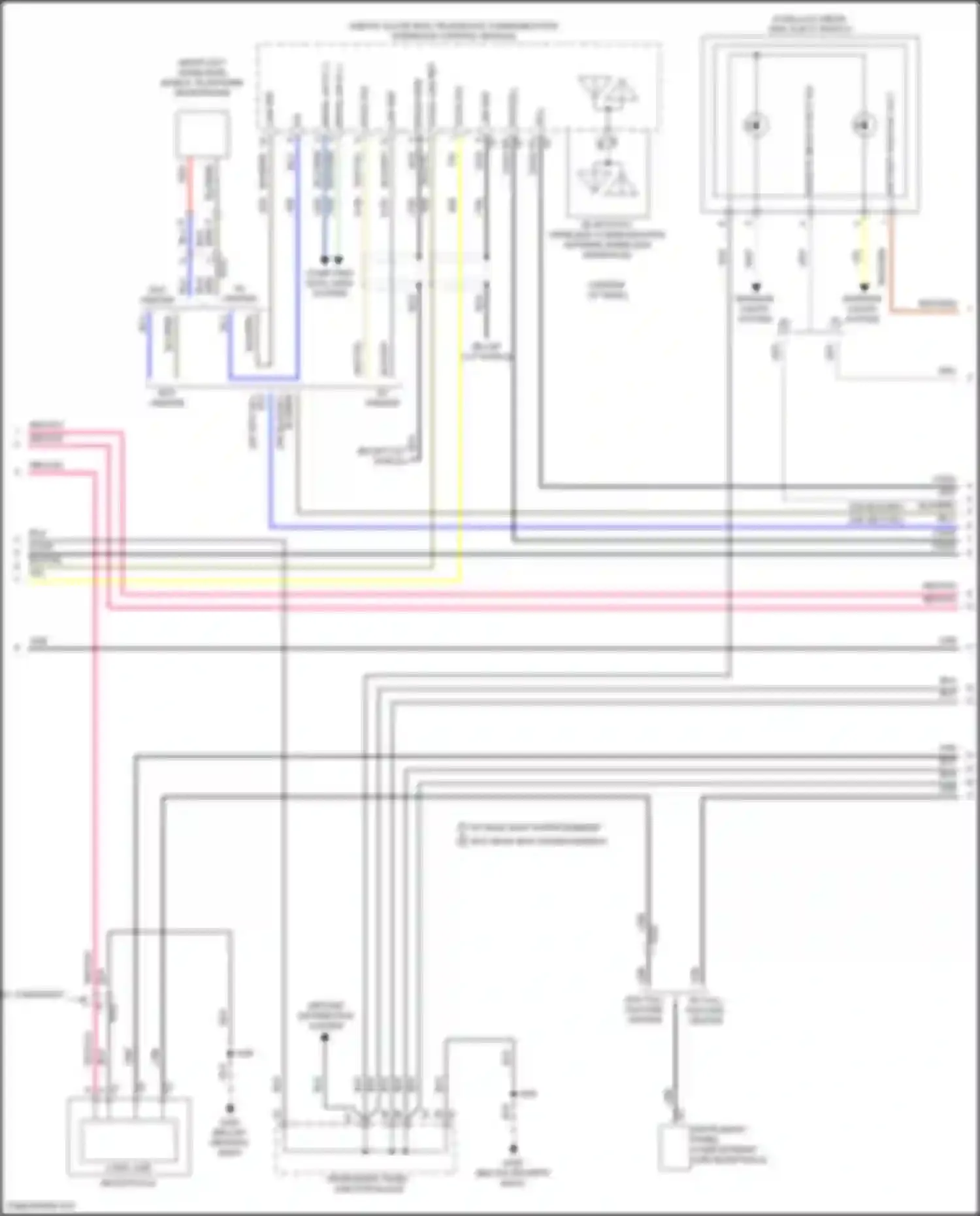 Wiring diagram w/o full feature center for Chevrolet Tahoe IV (2014-2021) (6 of 11)