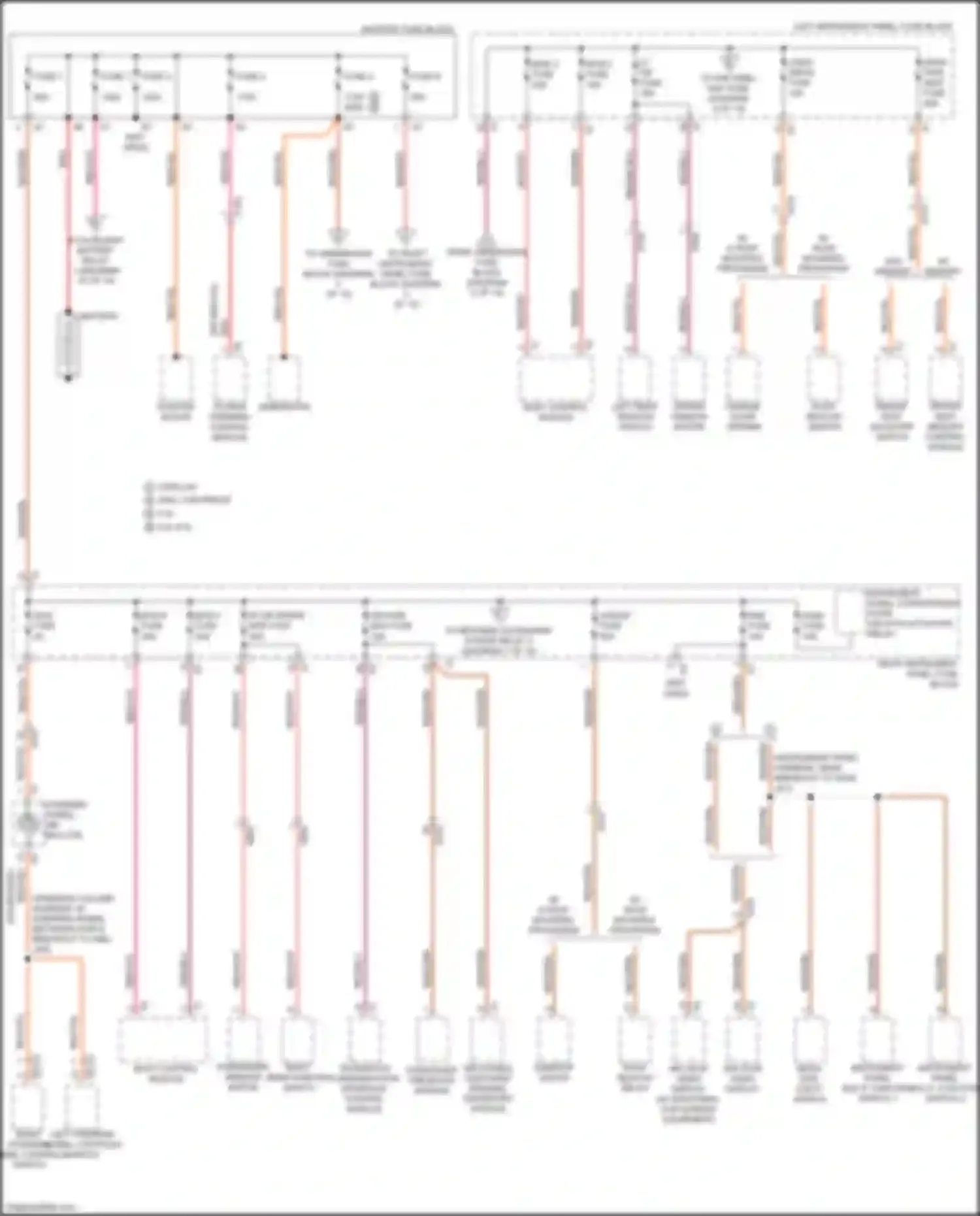 Wiring diagram w/o memory for Chevrolet Tahoe IV (2014-2021) (2 of 2)