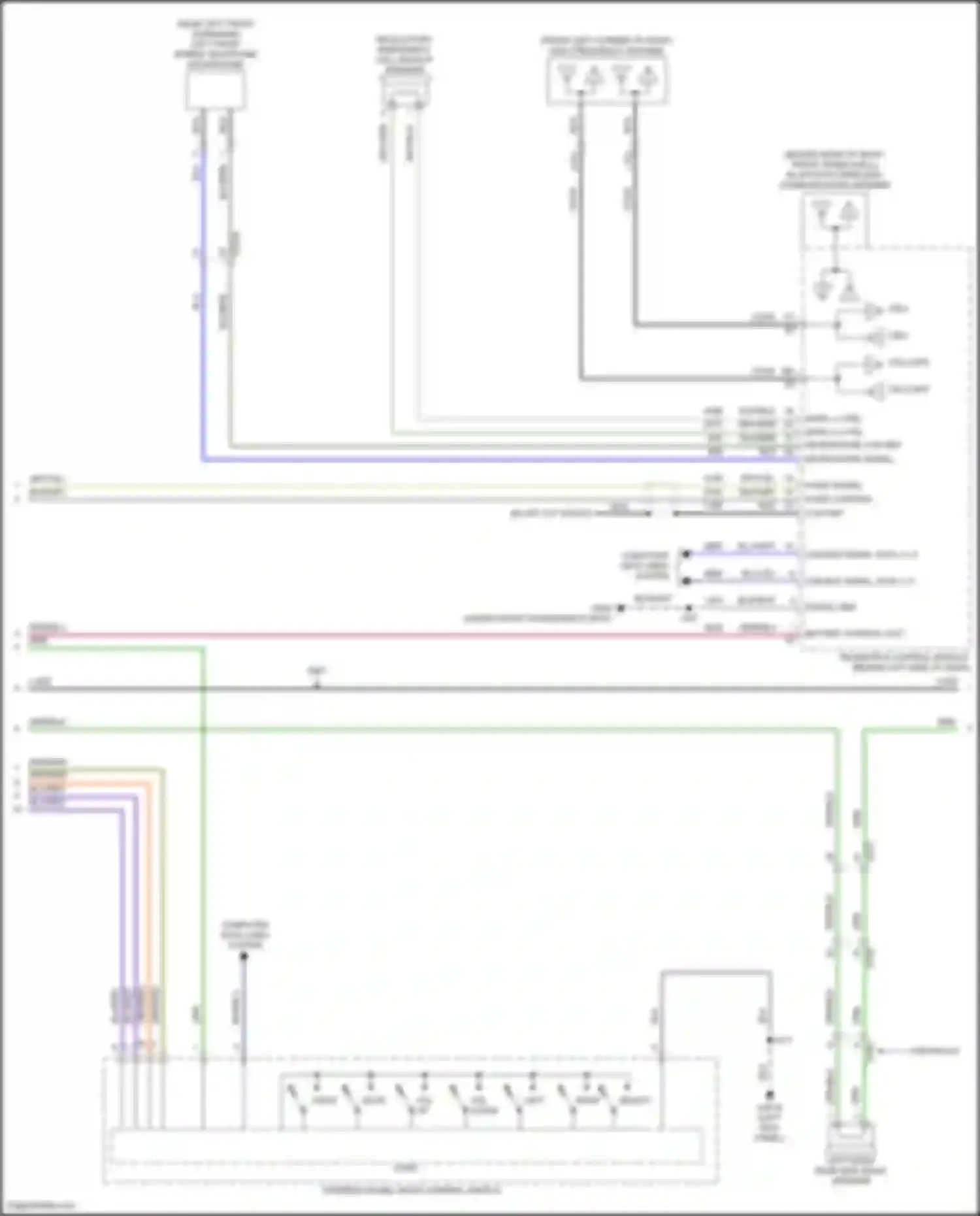 Tahoe Chevrolet V (2021-2024): Navigation circuit, mid/high level standard audio (2 of 3)