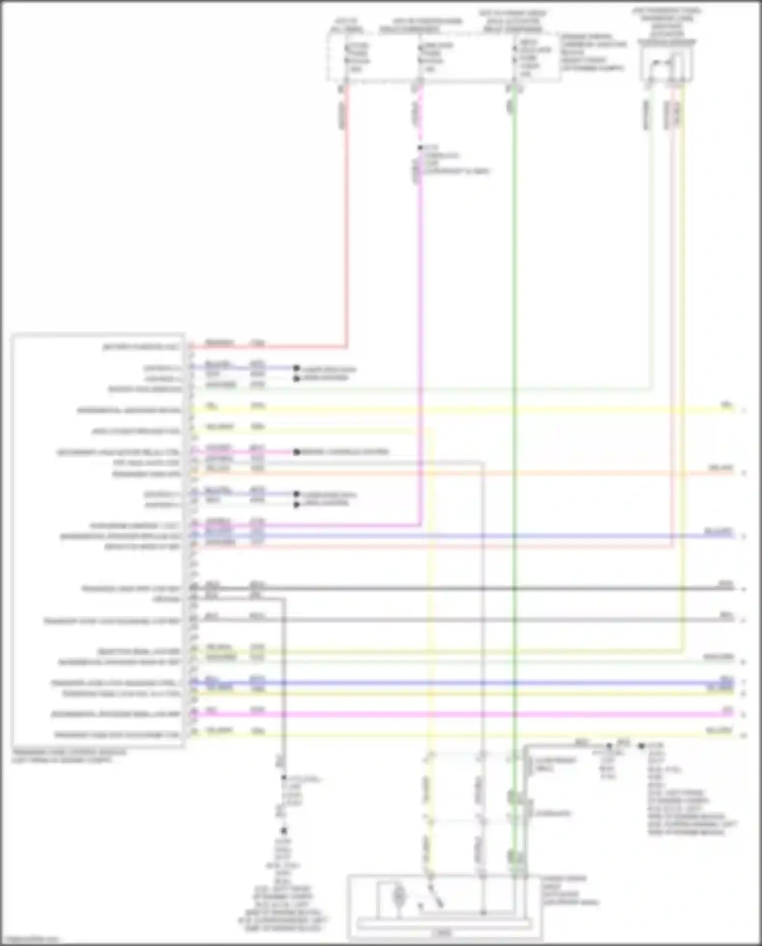 Tahoe Chevrolet V (2021-2024): Transfer case circuit (1 of 2)