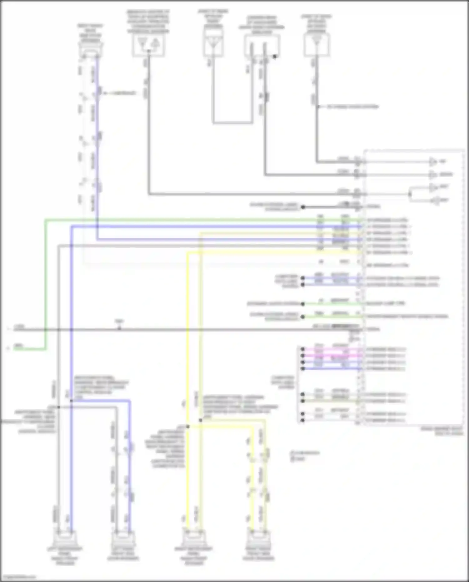 Wiring diagram bk lvds infotainment display signal for Chevrolet Tahoe V (2021-2024) (1 of 2)