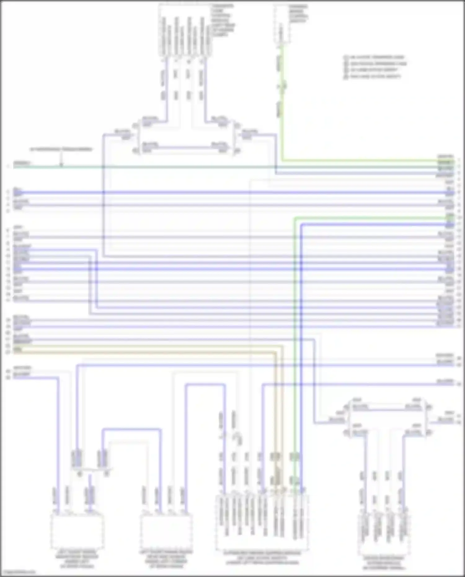 Wiring diagram driver monitoring system module for Chevrolet Tahoe V (2021-2024) (1 of 4)