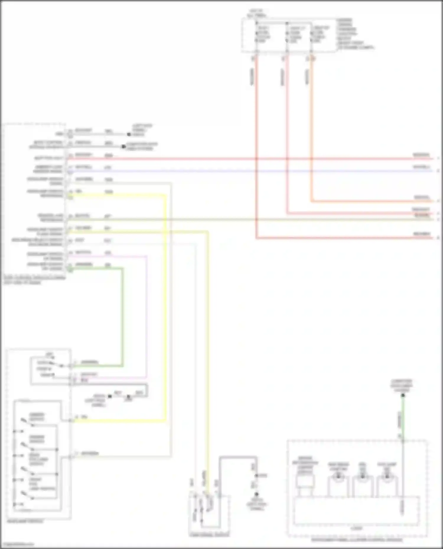Wiring diagram headlamp switch on signal for Chevrolet Tahoe V (2021-2024) (1 of 1)
