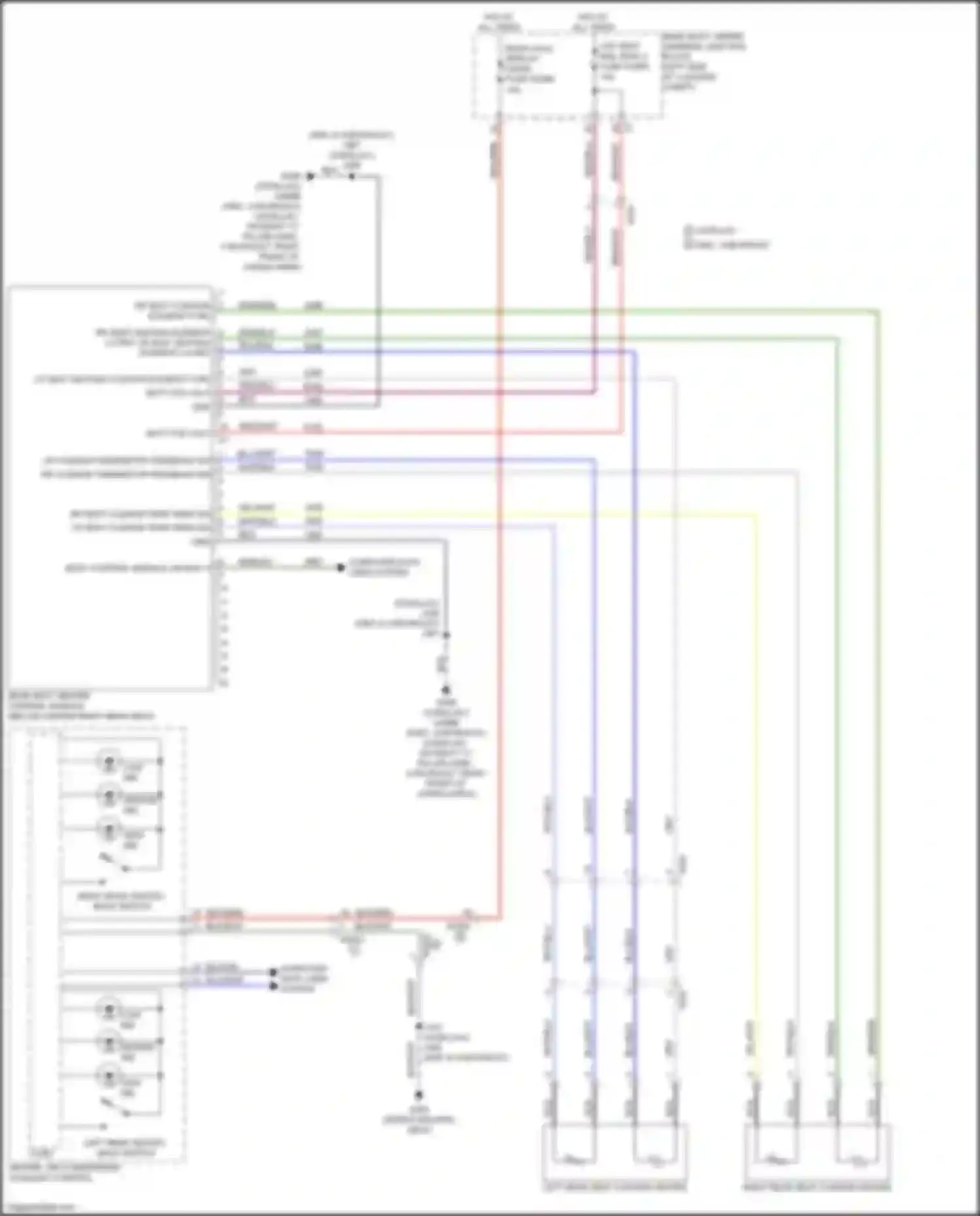 Wiring diagram heater, air conditioning auxiliary control for Chevrolet Tahoe V (2021-2024) (5 of 5)
